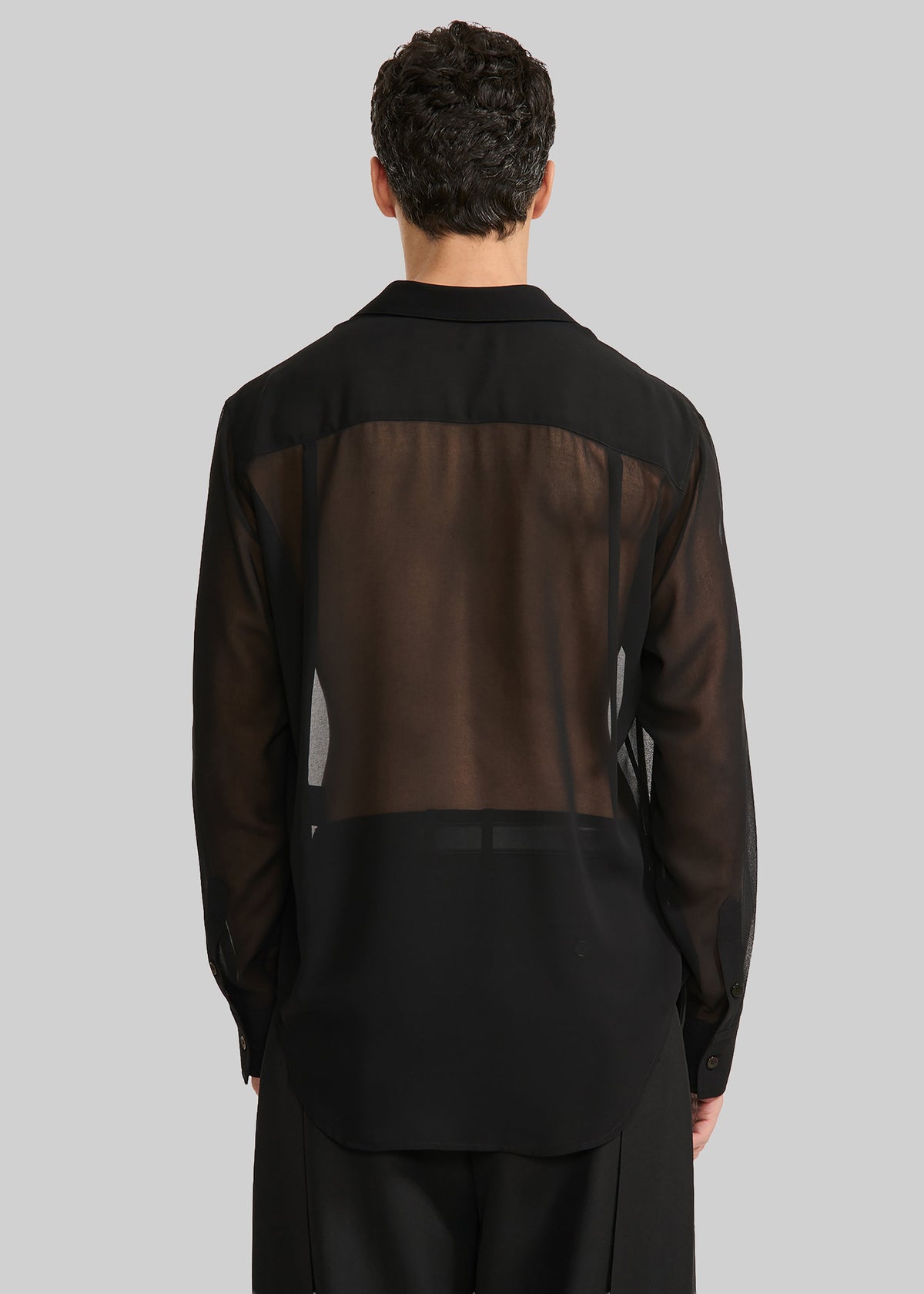 Louis Gabriel Nouchi Classic Transparent Shirt - Black - 10