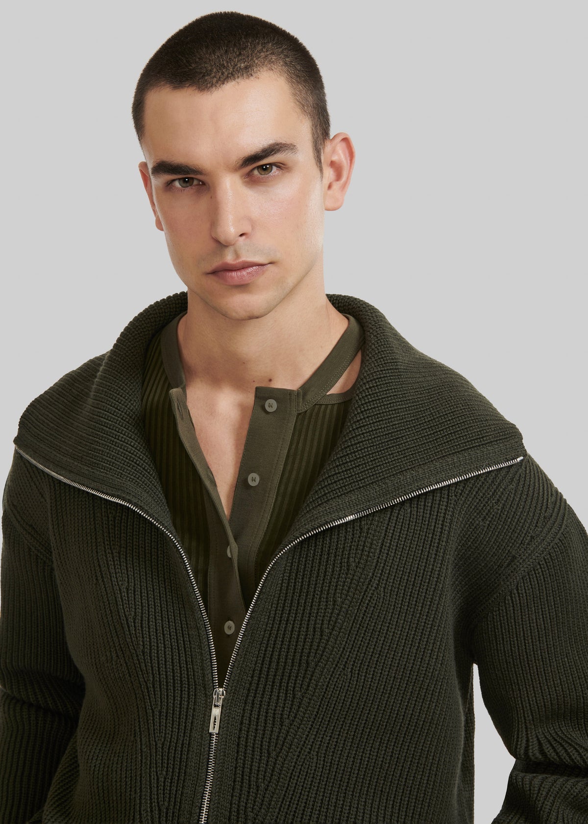 Louis Gabriel Nouchi Trucker Jumper - Army - 1