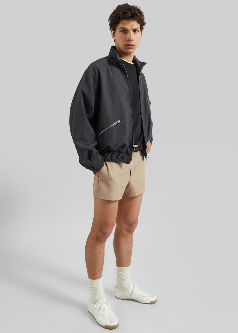 Louis Gabriel Nouchi Wool Suit Shorts - Sand