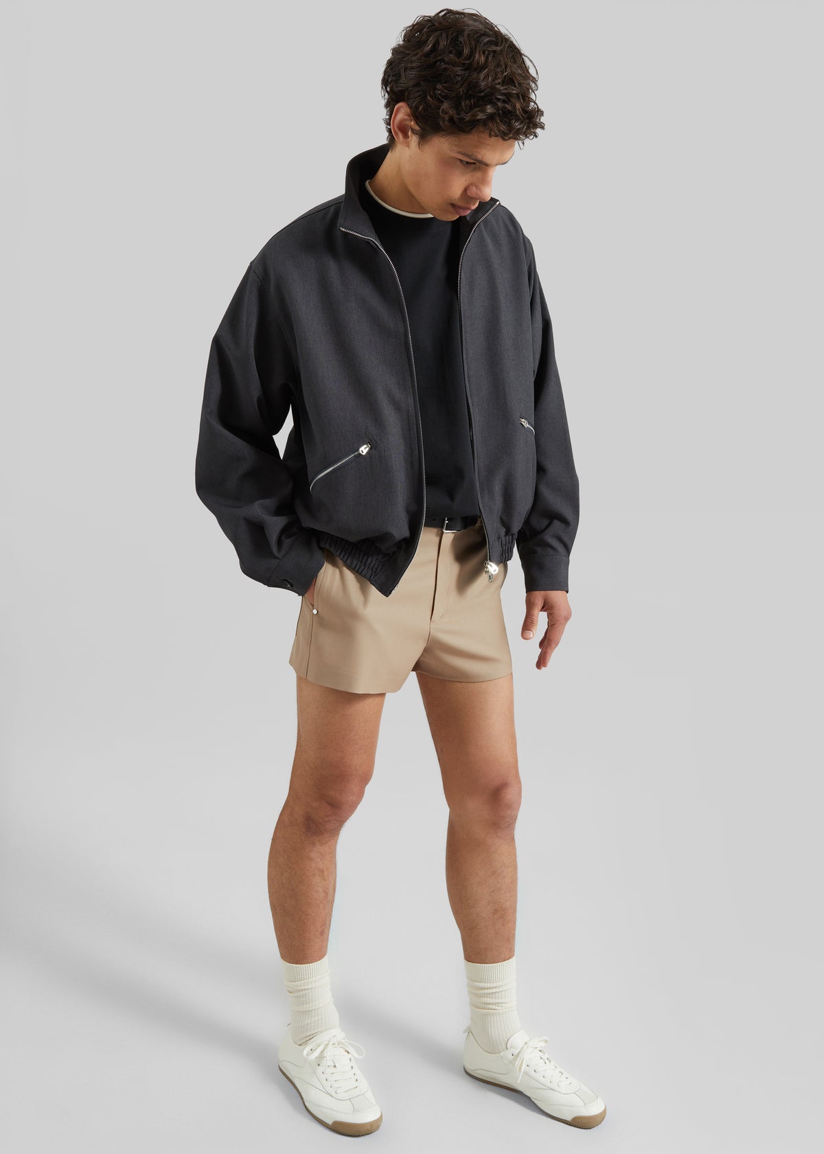 Louis Gabriel Nouchi Wool Suit Shorts - Sand - 4
