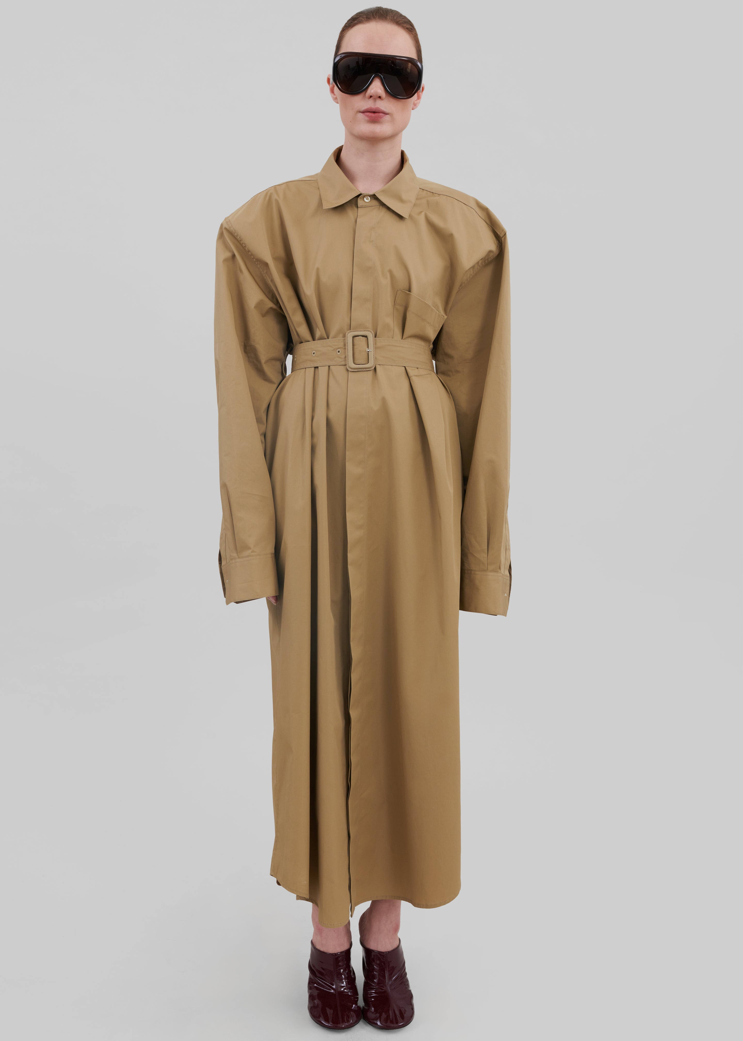 Louisa Trench Dress - Camel - 3