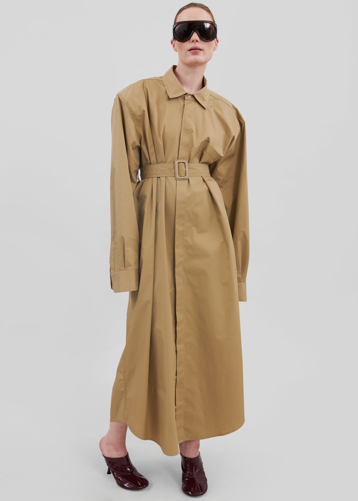 Louisa Trench Dress - Camel - 4