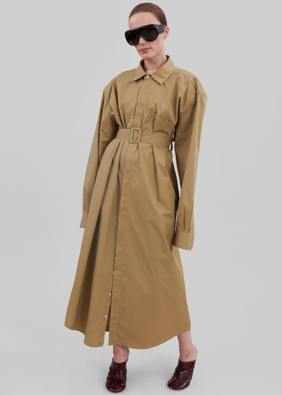 Louisa Trench Dress - Camel - 9