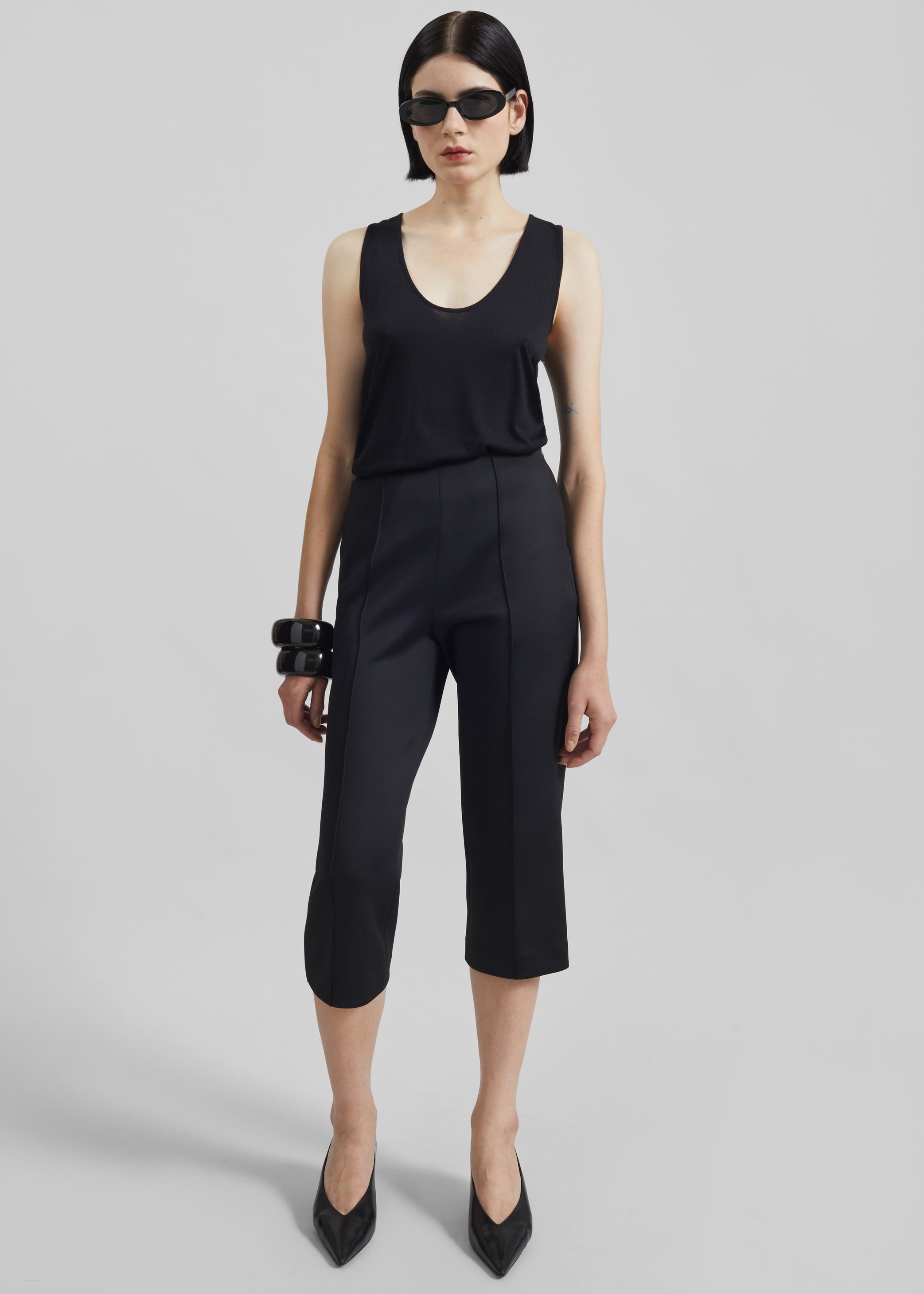 Shop the look image for Loulou de Saison Albia LDS Tank Top - Black
