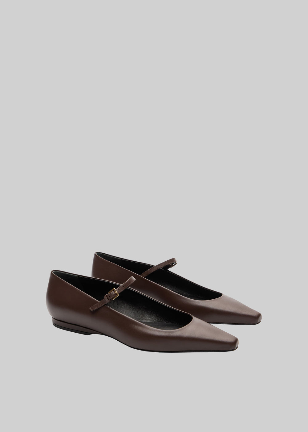 Loulou De Saison Alice Sharp Ballerinas - Brown