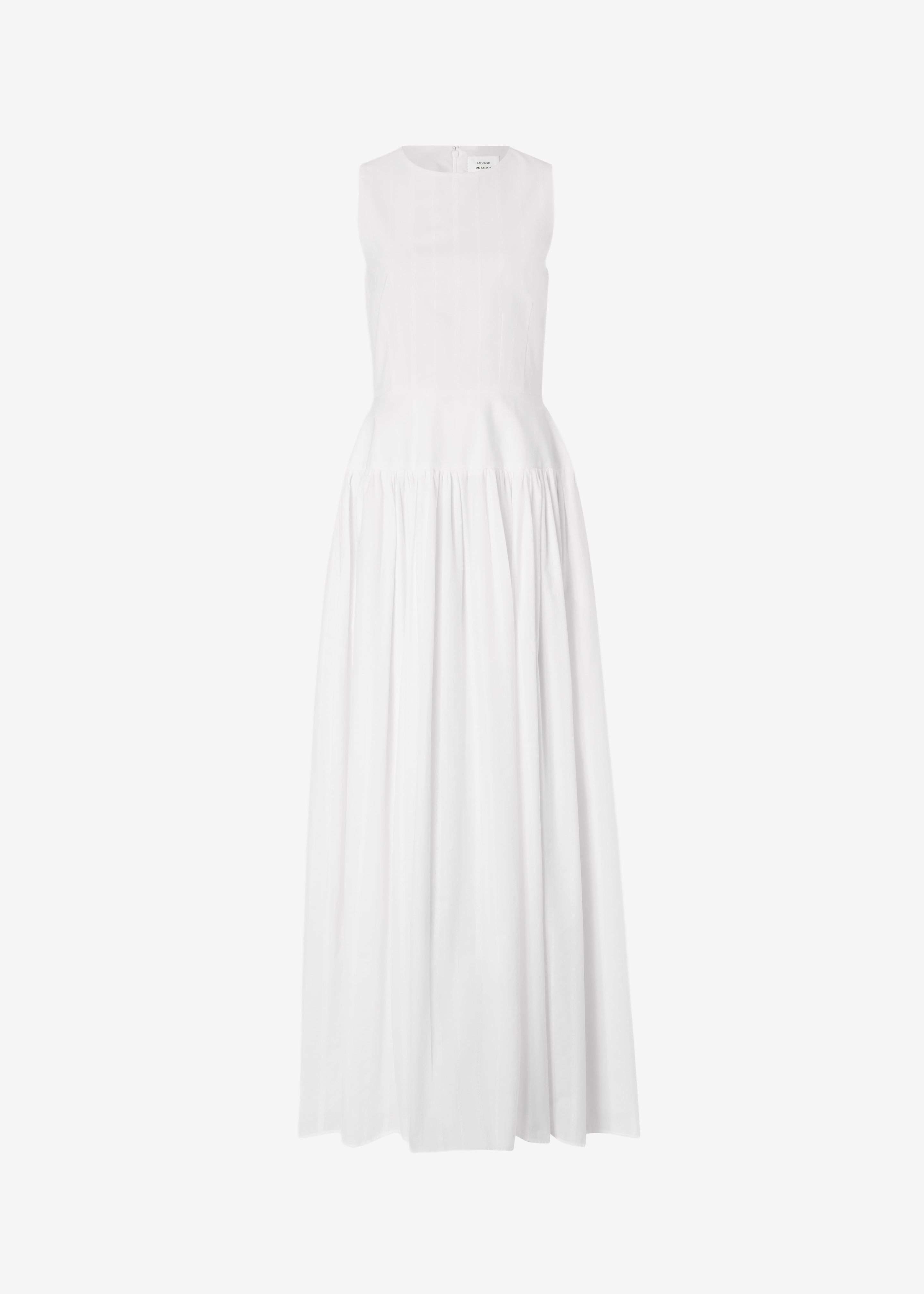 Loulou de Saison Ama Flared Dress - White/White - 7