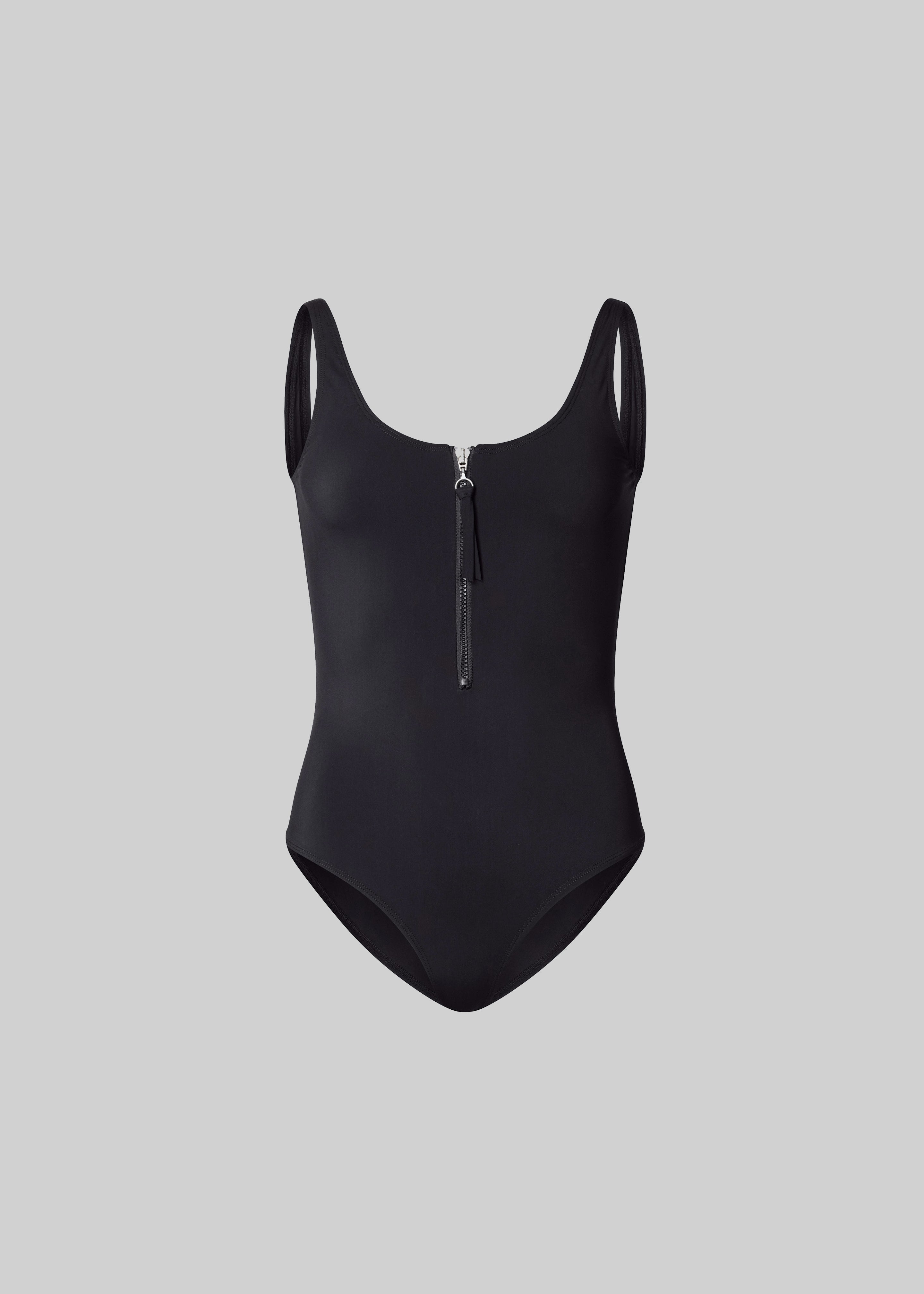 Loulou de Saison Balti Classic Zip Swimsuit - Black - 5