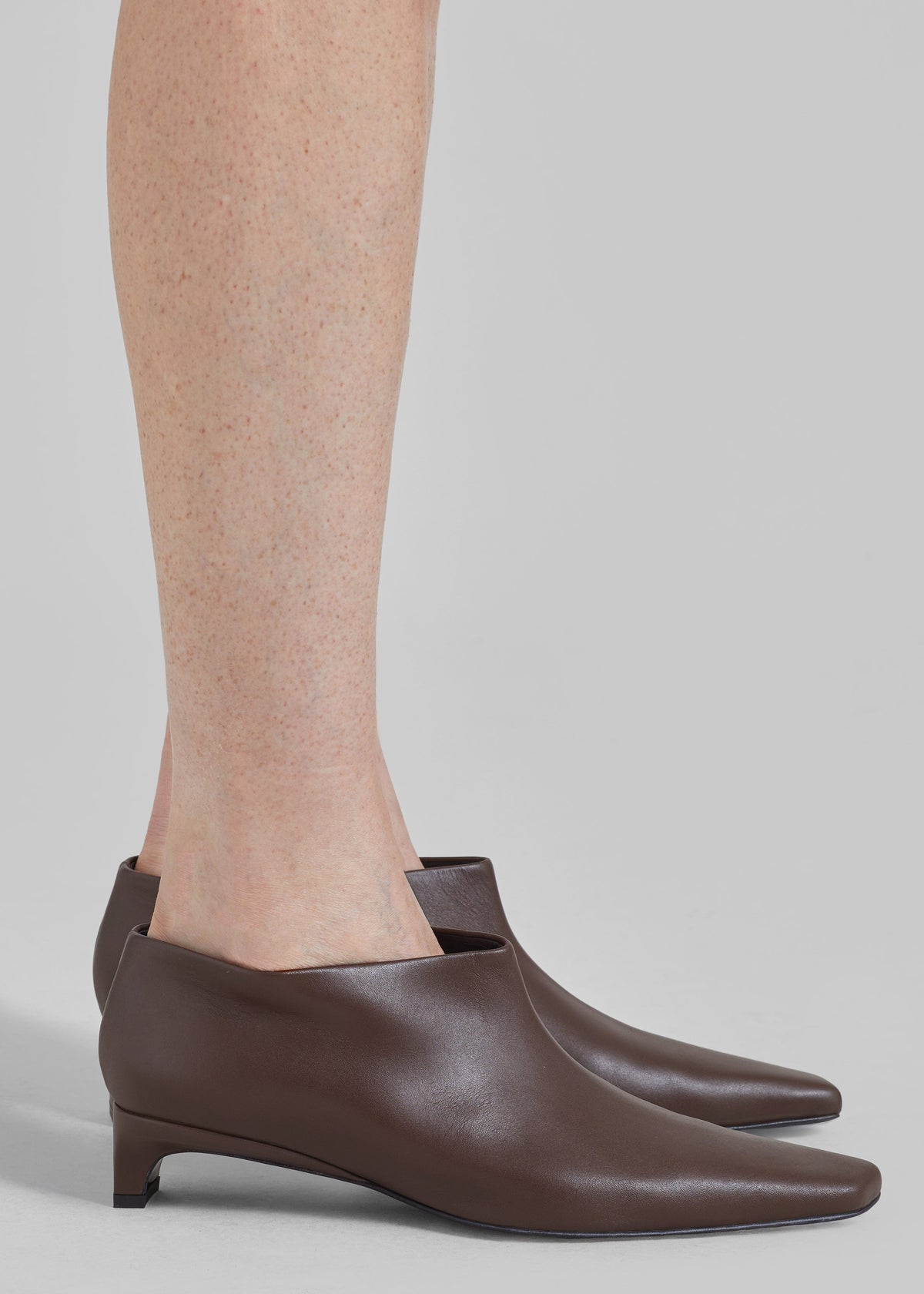 Loulou de Saison bottines Beth à talon kitten - Marron