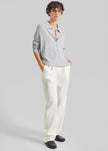 Loulou de Saison Dan Elastic Waistband Trousers - White