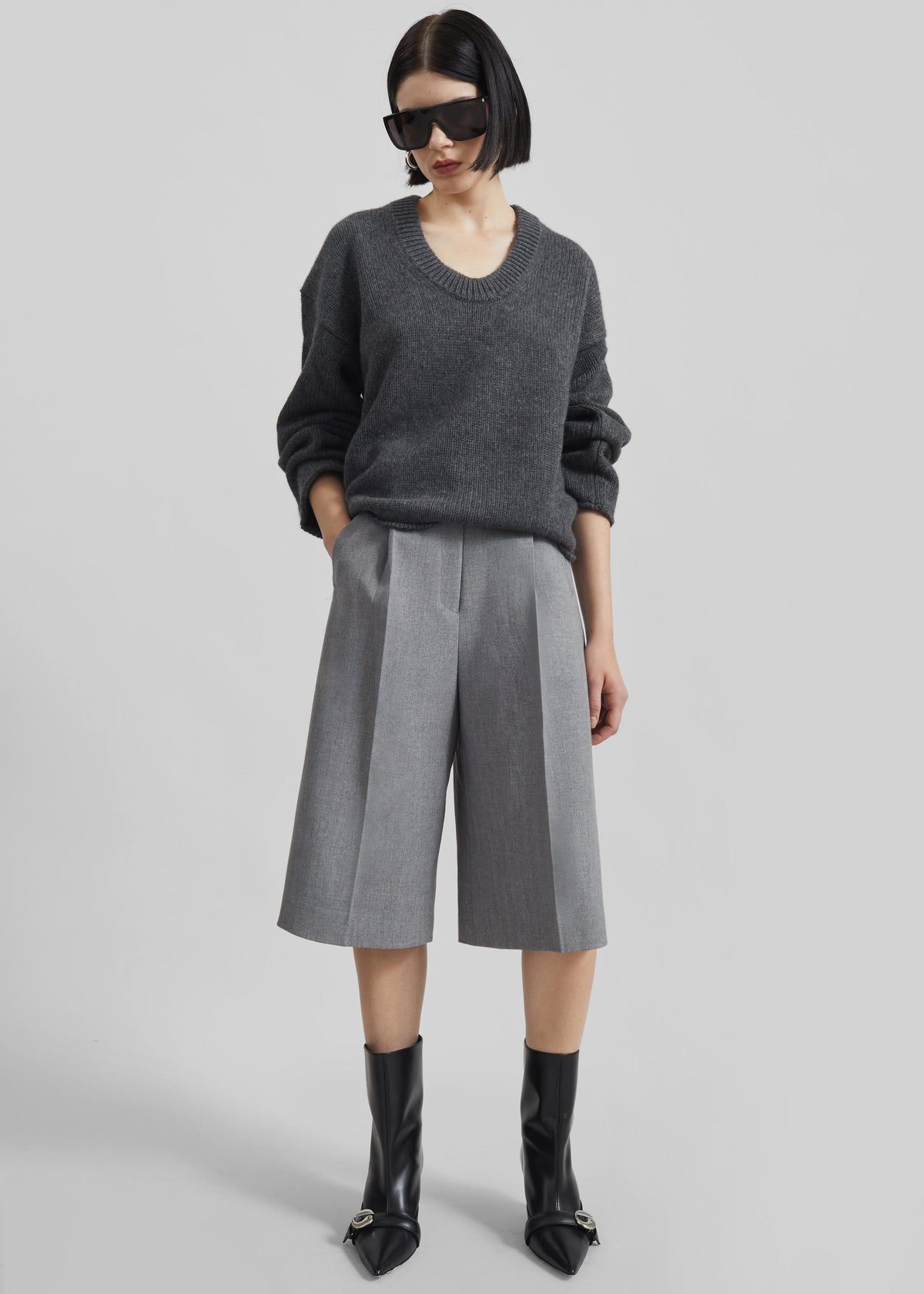 Ninove Bermuda Shorts - Grey - 1