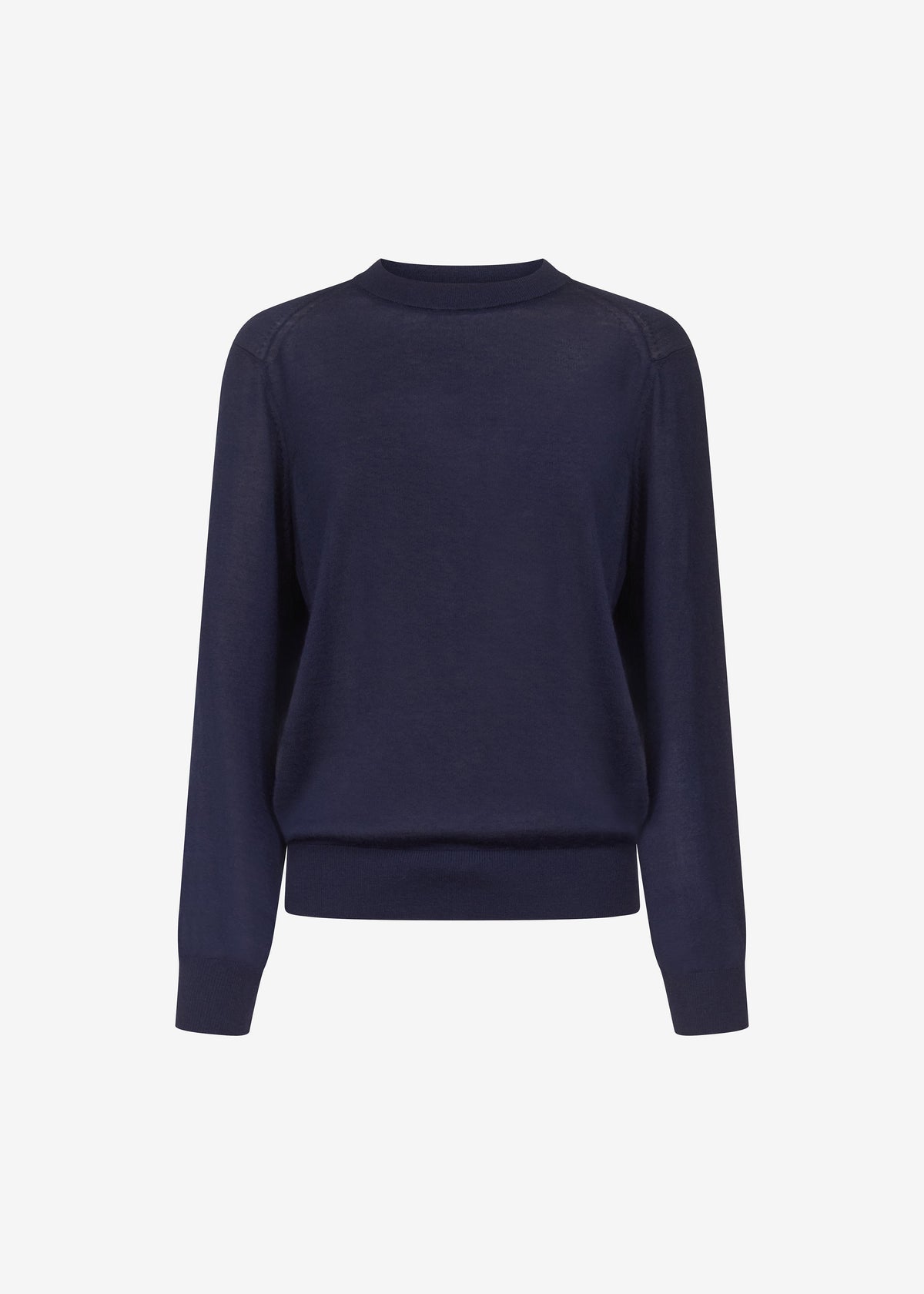 Loulou de Saison Ditto Fine Knit Cashmere Sweater - Navy - 5