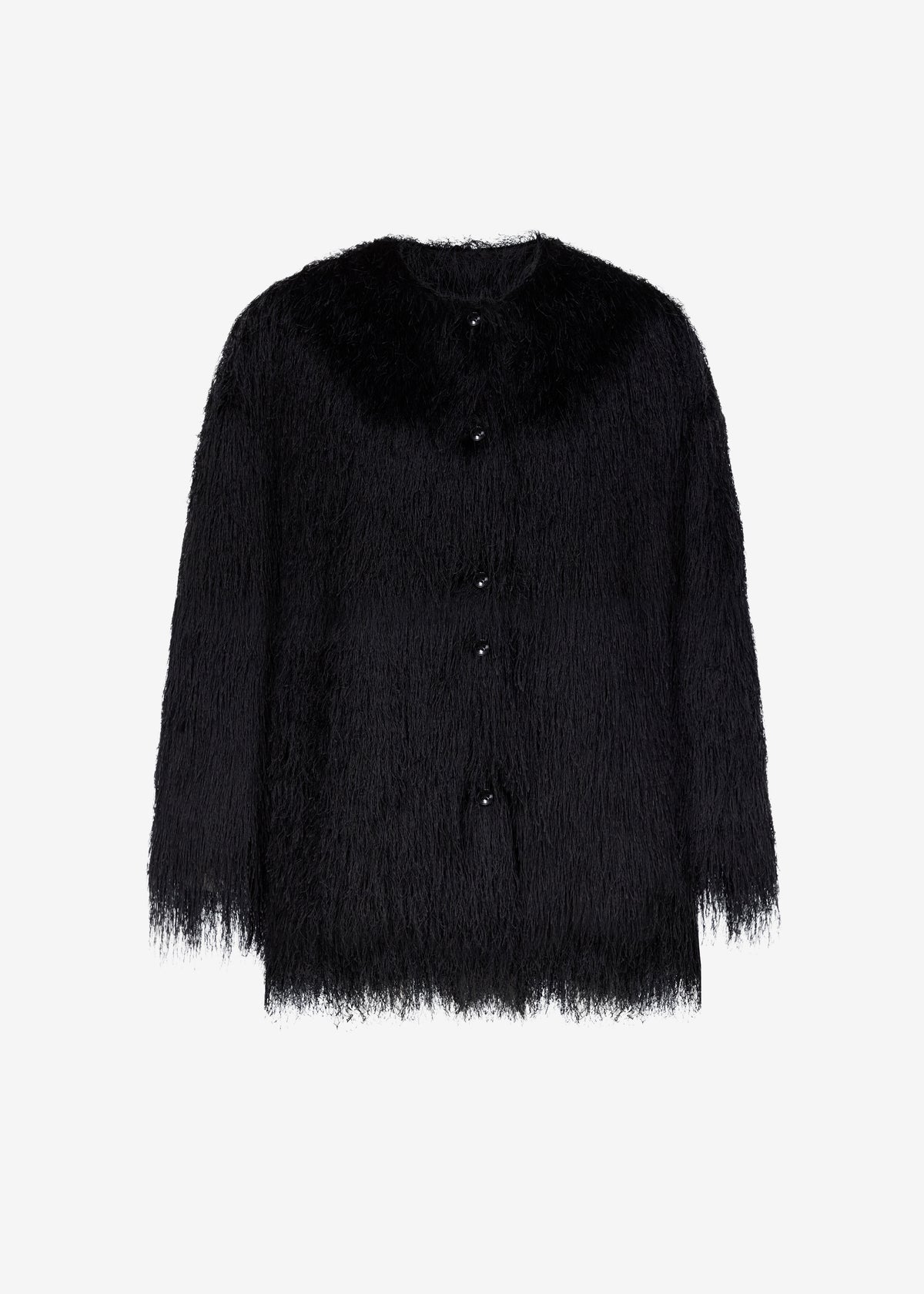 Loulou De Saison Filipo Fringed Coat - Black - 9