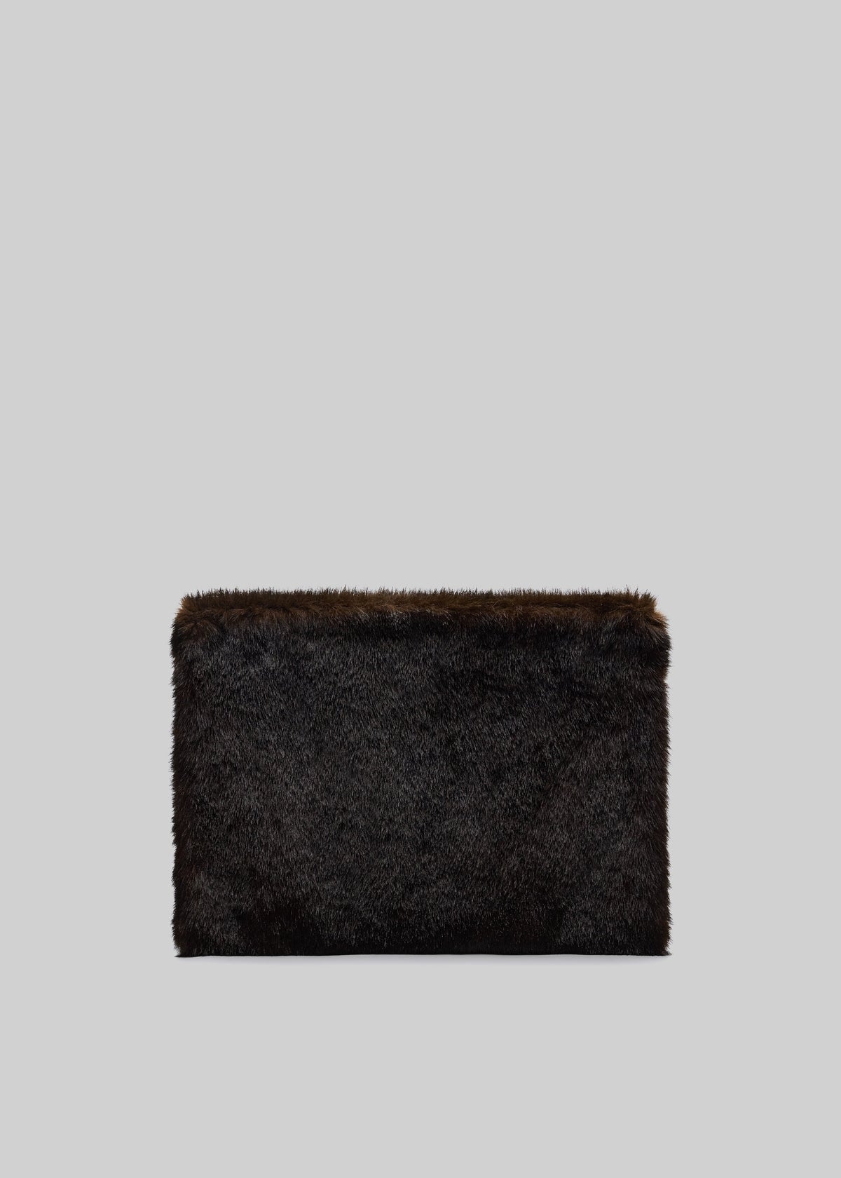 Loulou de Saison pochette Flint in pelliccia sintetica - Grizzly