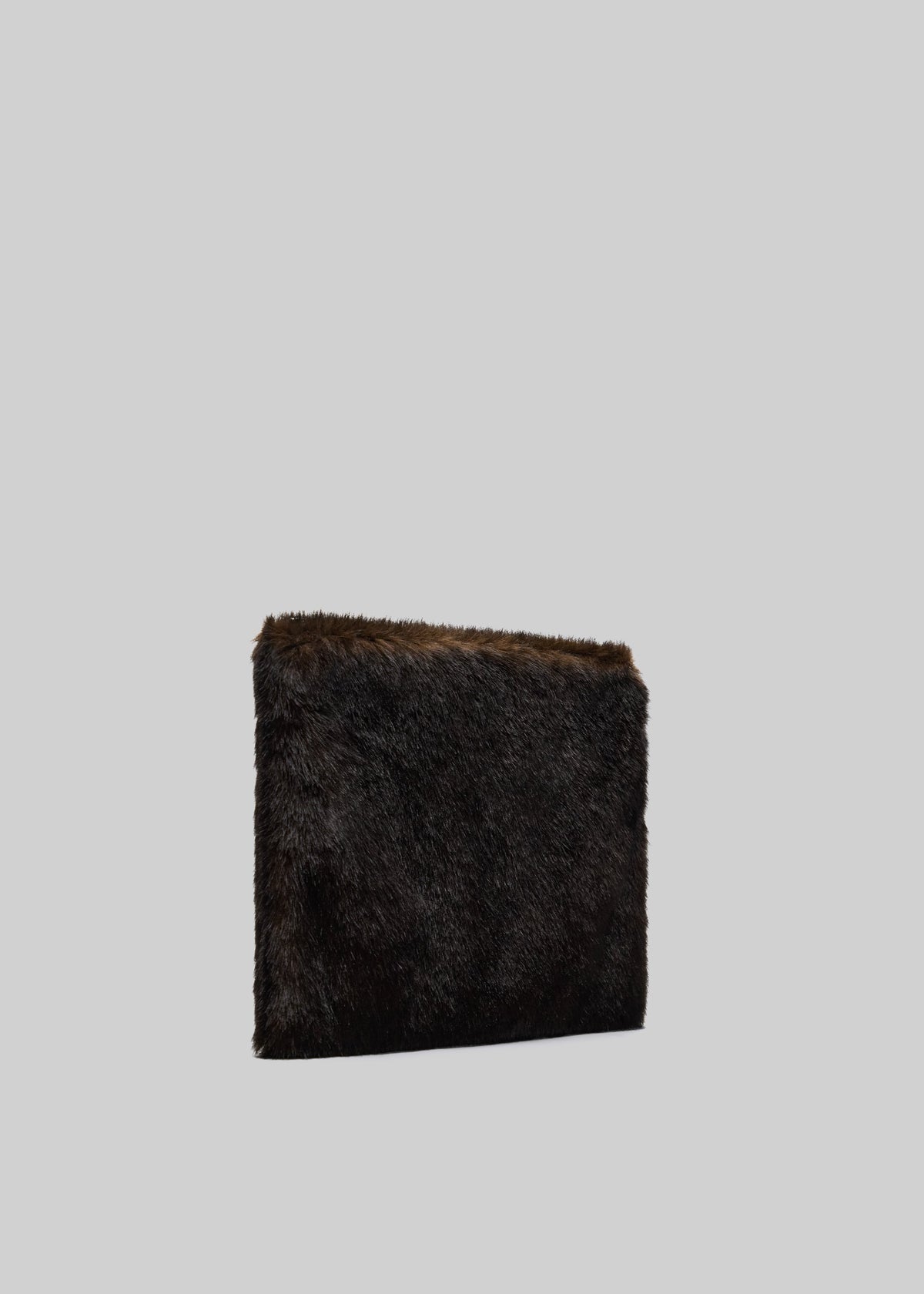Loulou de Saison pochette Flint in pelliccia sintetica - Grizzly