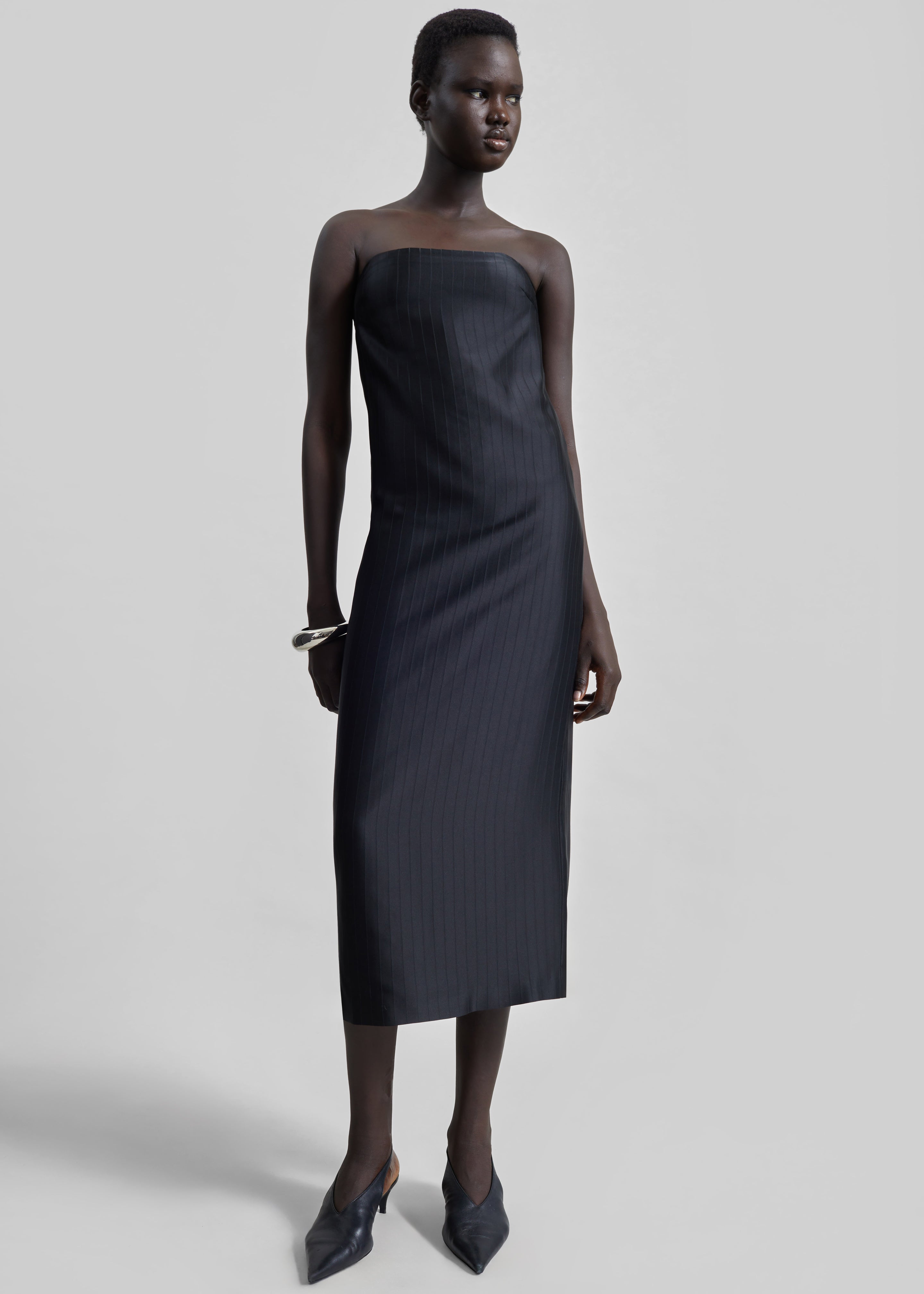 Loulou De Saison Giulia Bustier Dress - Black - 3