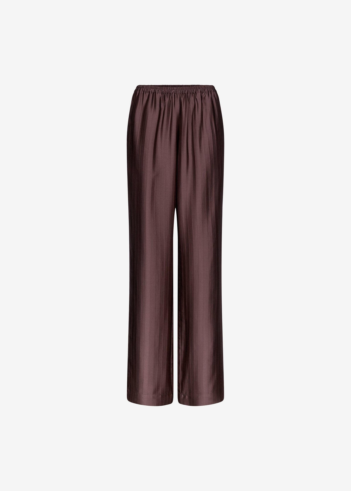 Loulou De Saison Kadala Silk Blend Trousers - Dark Brown - 8