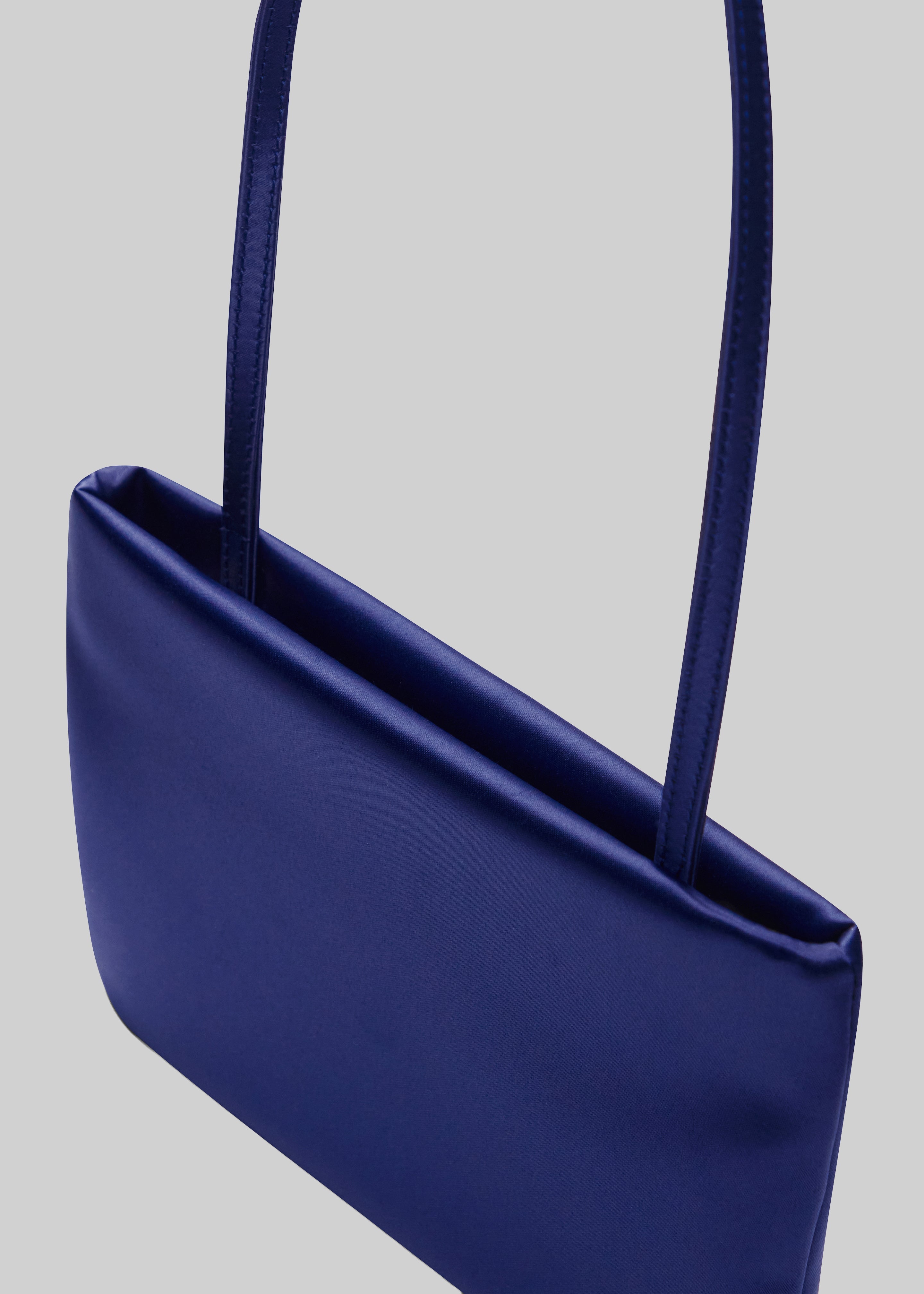 Loulou de Saison Grace Satin Baguette Bag - Navy - 6