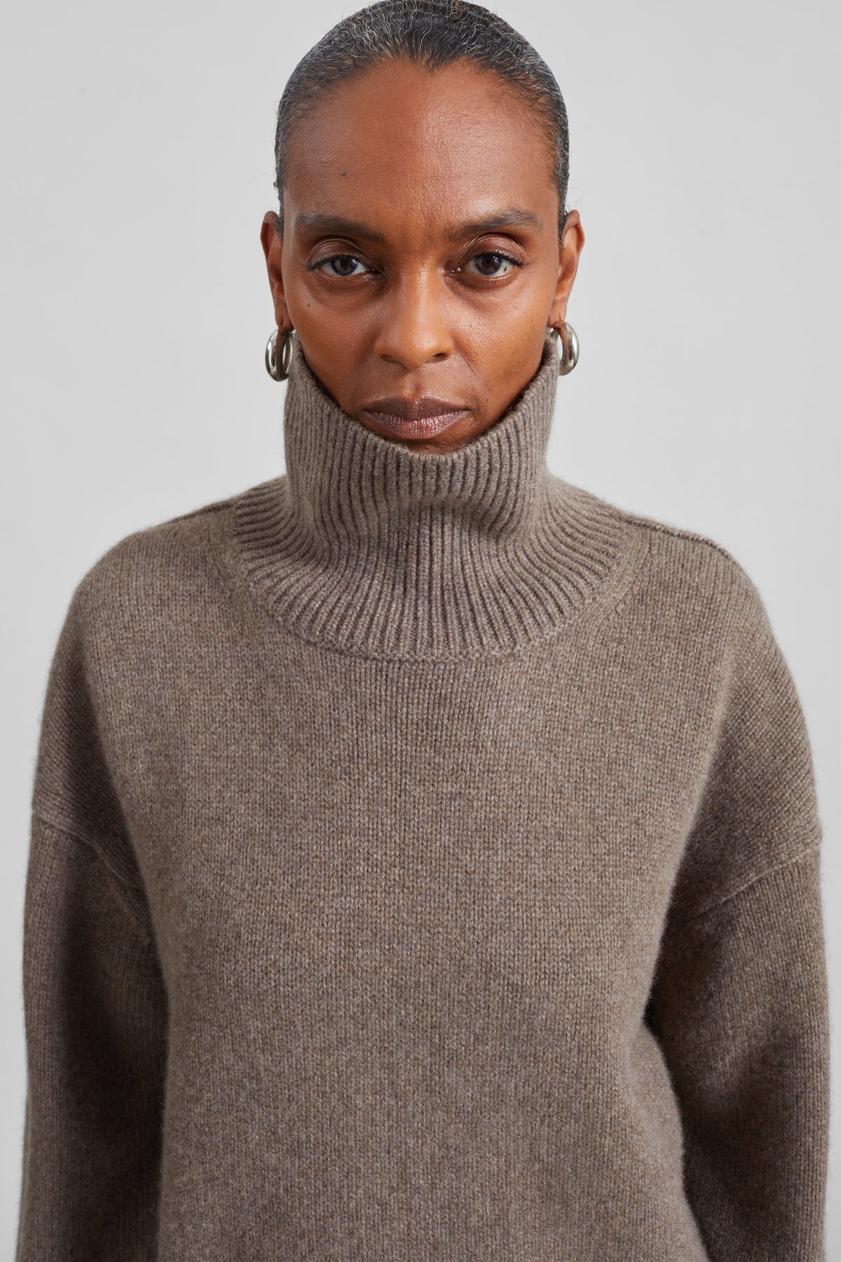 Loulou de Saison Jonah Cashmere Sweater - Nutmeg Melange