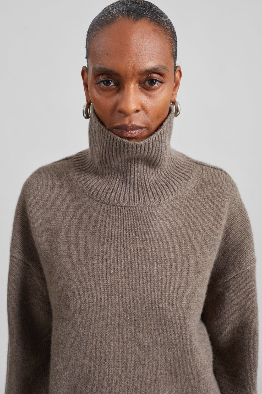 Loulou de Saison pull Jonah en cachemire - Nutmeg Melange - 1