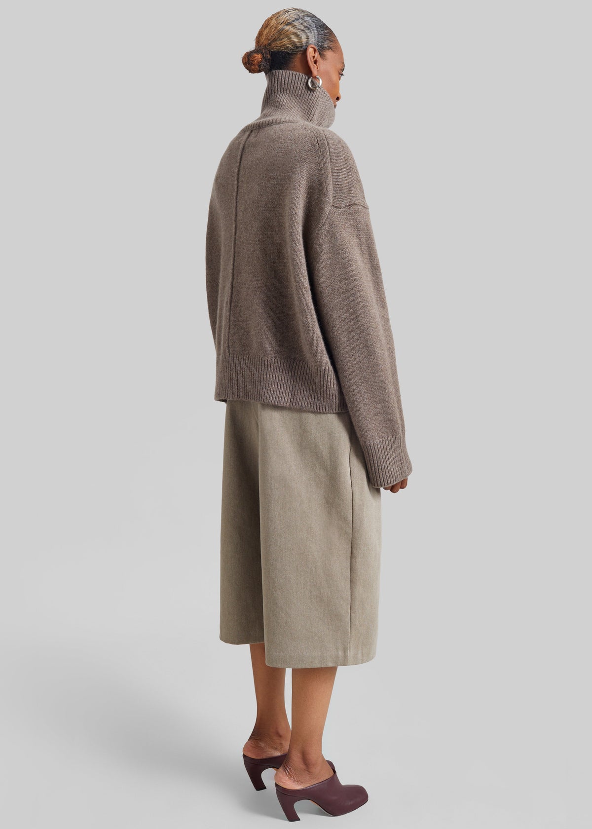Loulou de Saison Jonah Cashmere Sweater - Nutmeg Melange