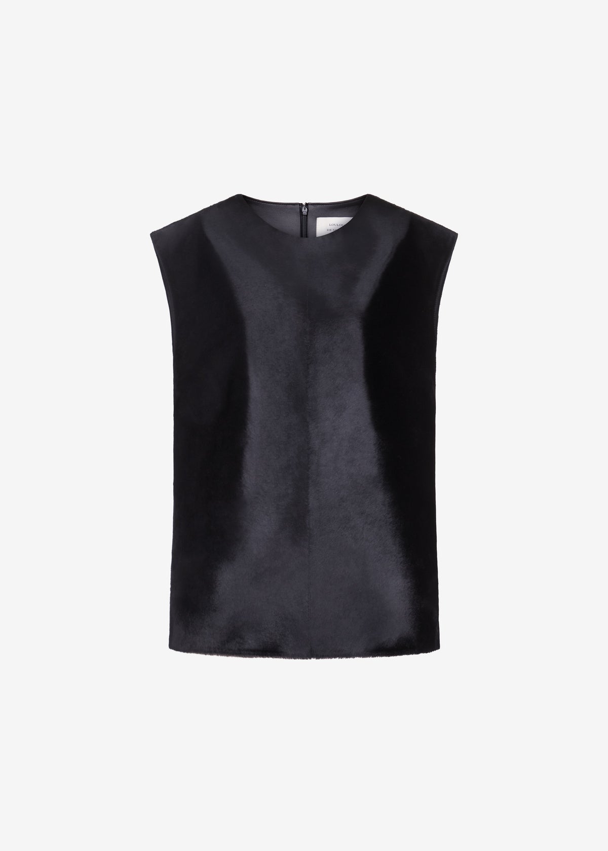 Loulou de Saison Juni Sleeveless Straight Top - Black - 6