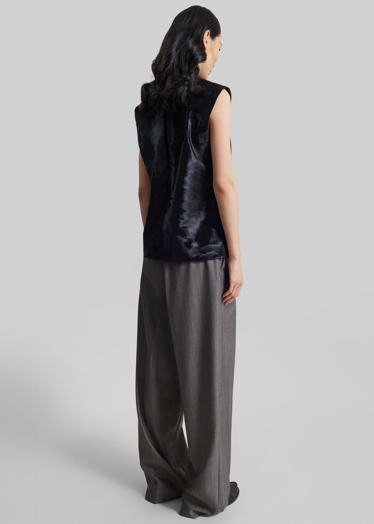 Loulou de Saison top Juni droit sans manches - Noir