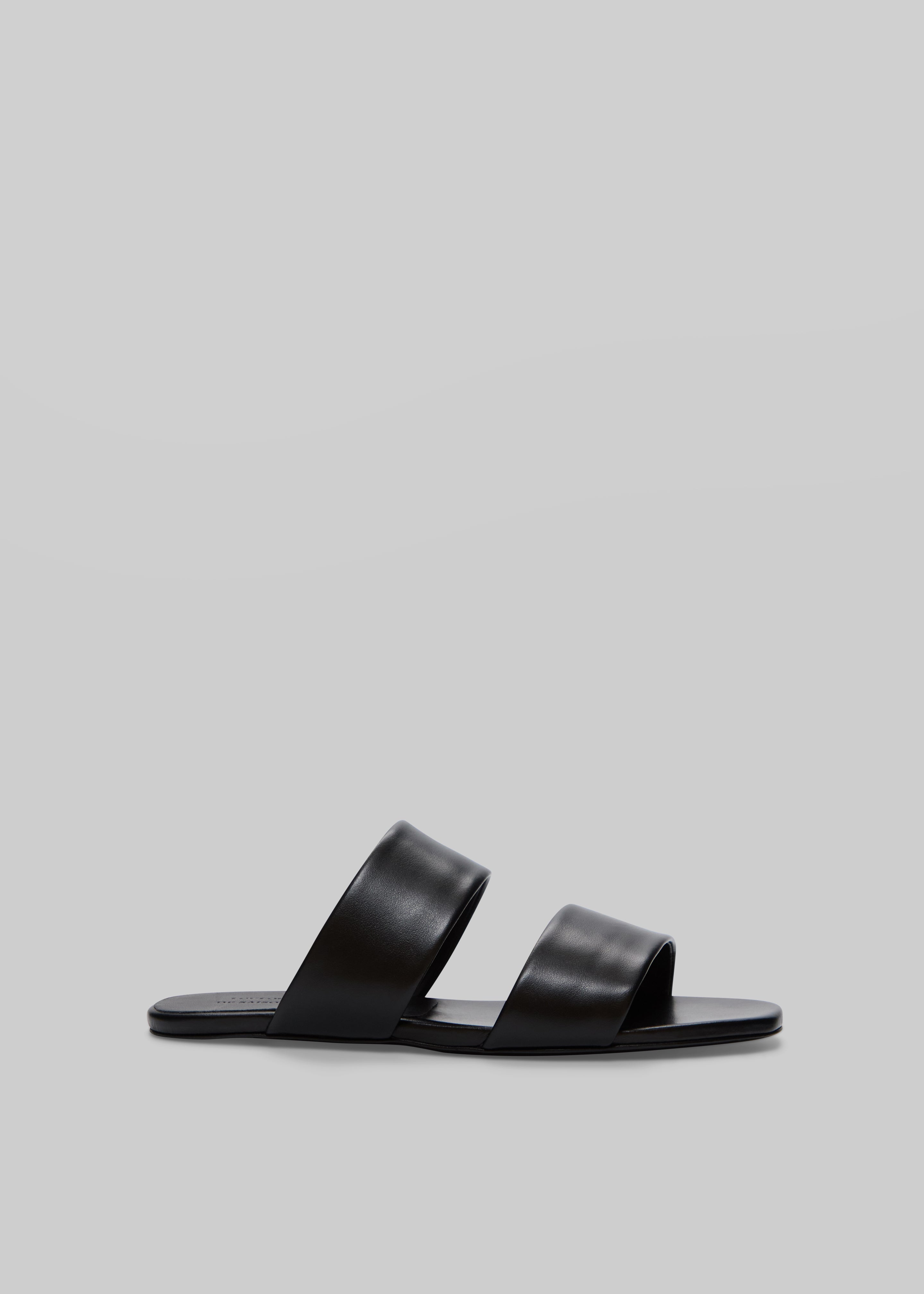 Loulou de Saison Kairo Flat Slide Sandals - Black - 2