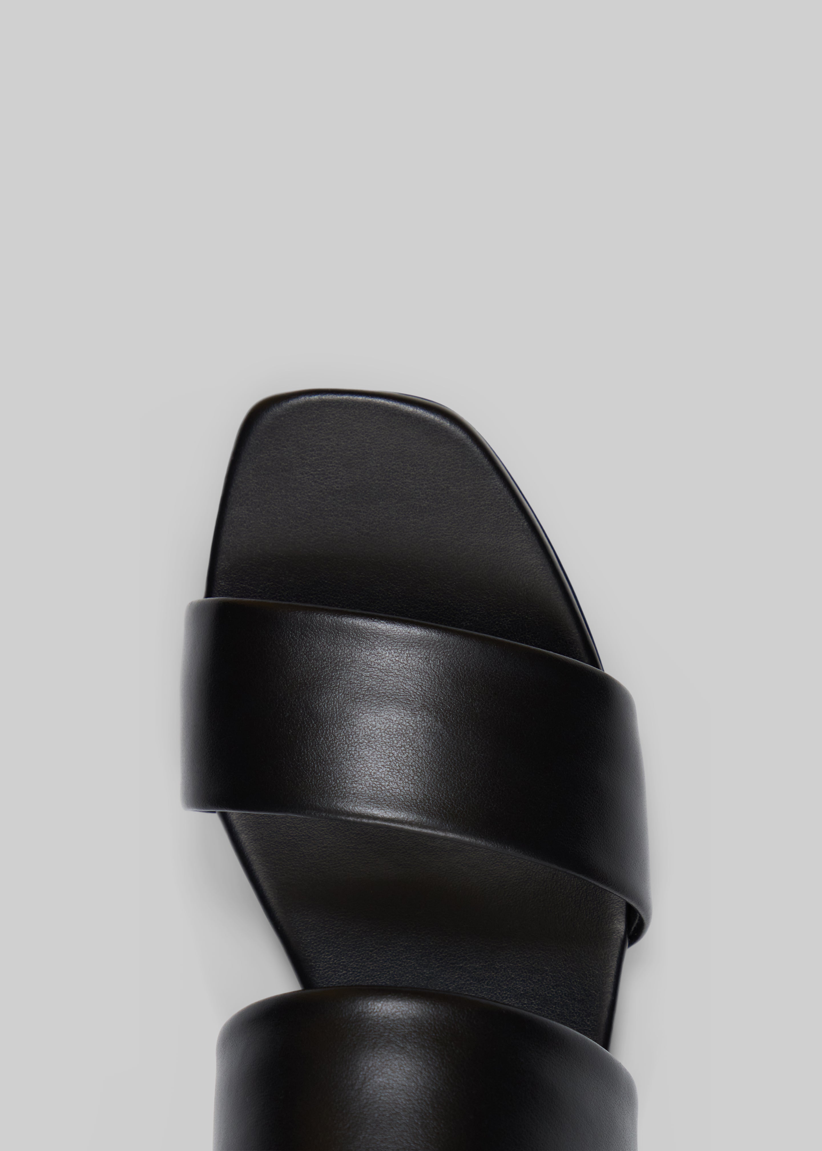 Loulou de Saison Kairo Flat Slide Sandals - Black - 3