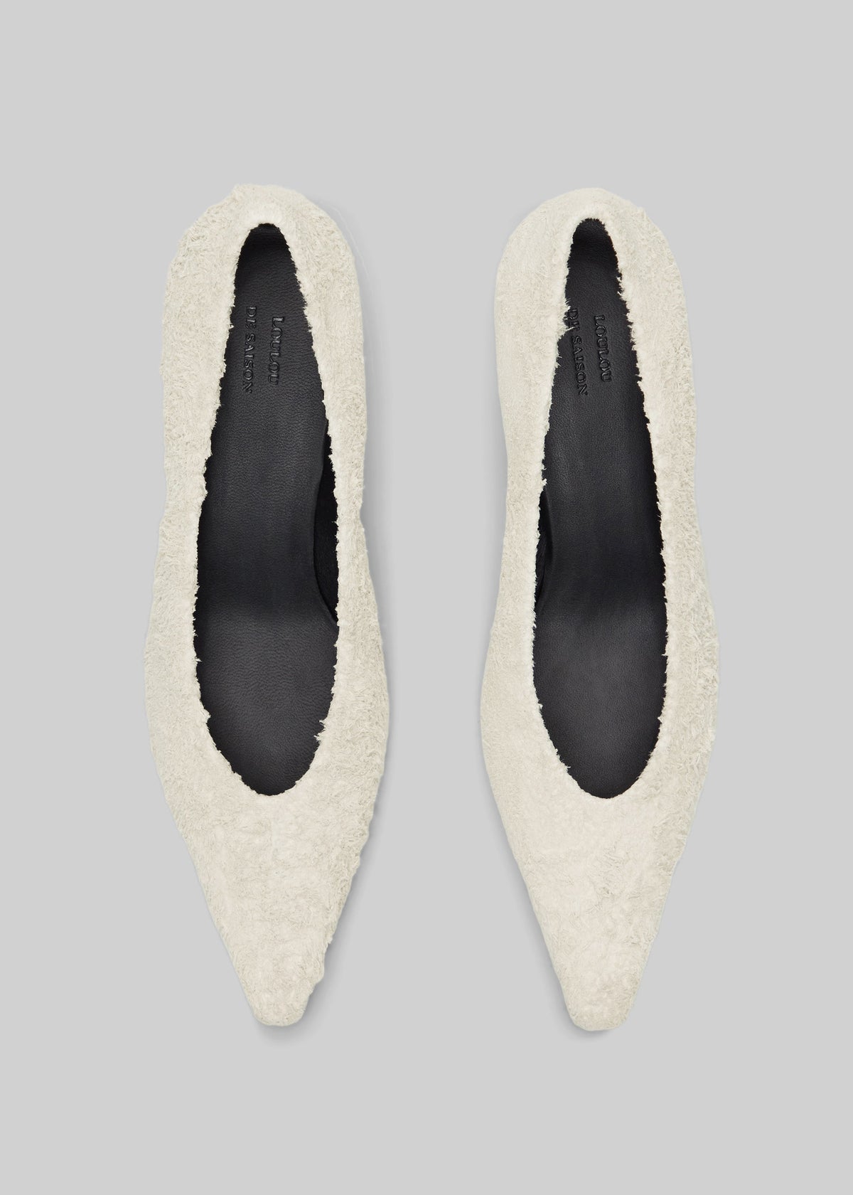 Loulou de Saison Marthe Kitten Heel Pumps - Ivory - 6