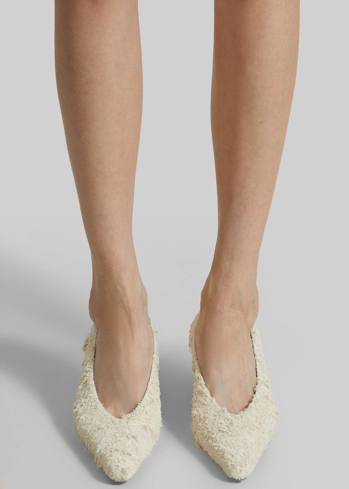 Loulou de Saison Marthe Kitten Heel Pumps - Ivory - 4