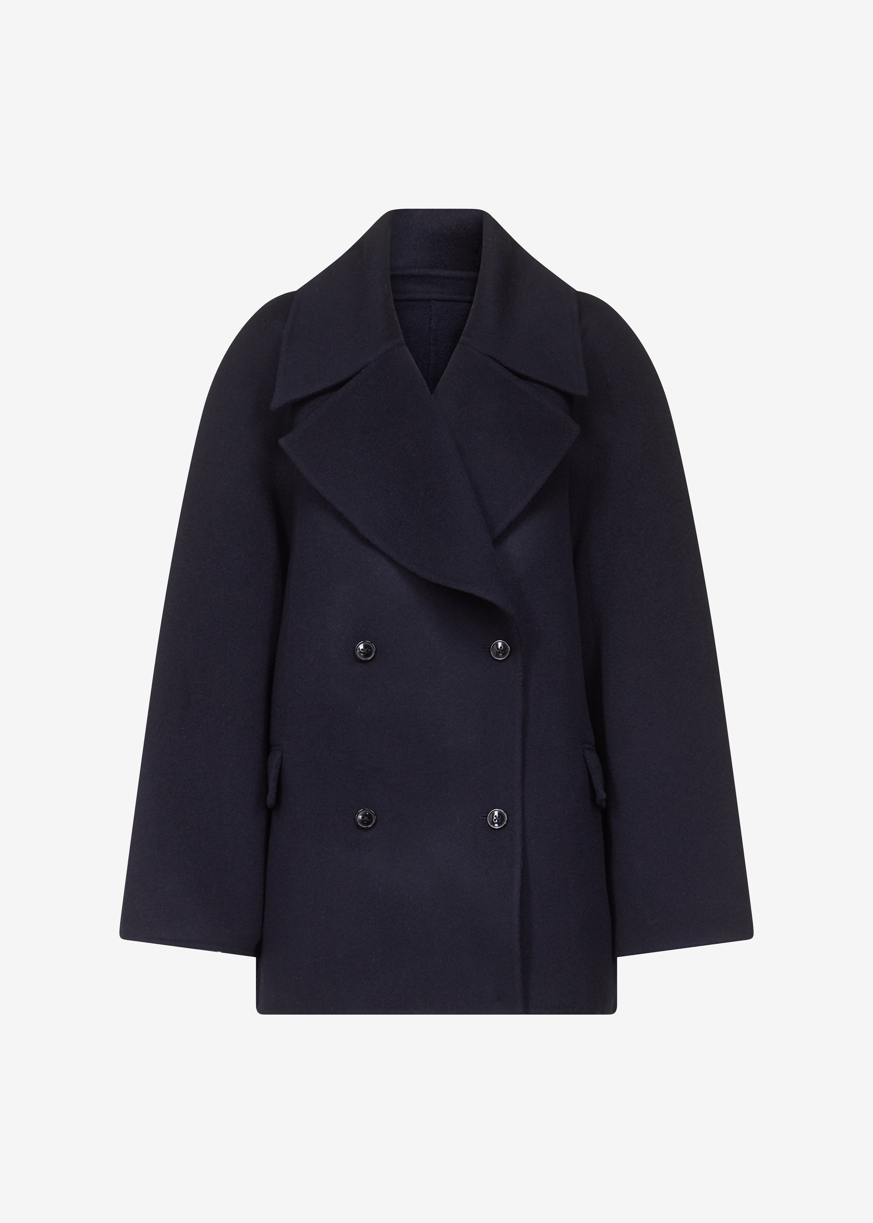 Loulou de Saison Neil Double Breasted Jacket - Navy Melange - 7