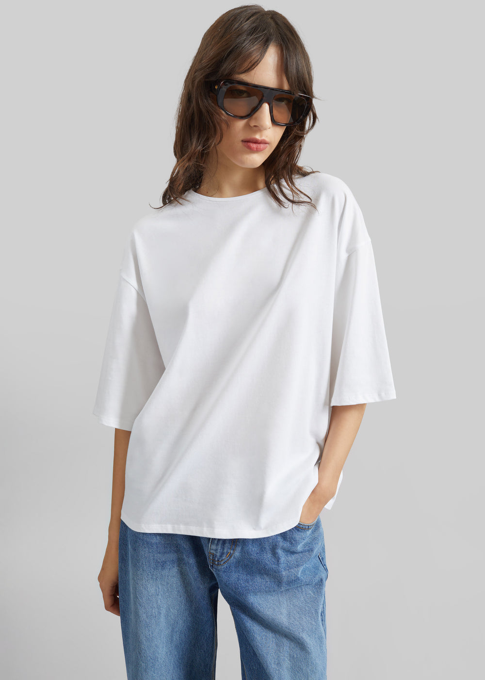 Loulou de Saison Osis Oversized T-Shirt - White