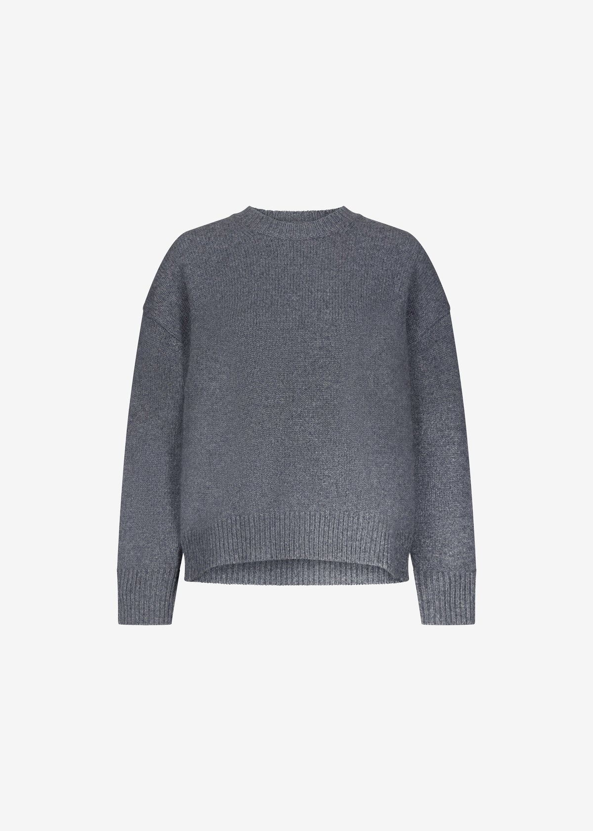 Loulou de Saison Pia Oversized Cashmere Sweater - Anthracite Melange - 7