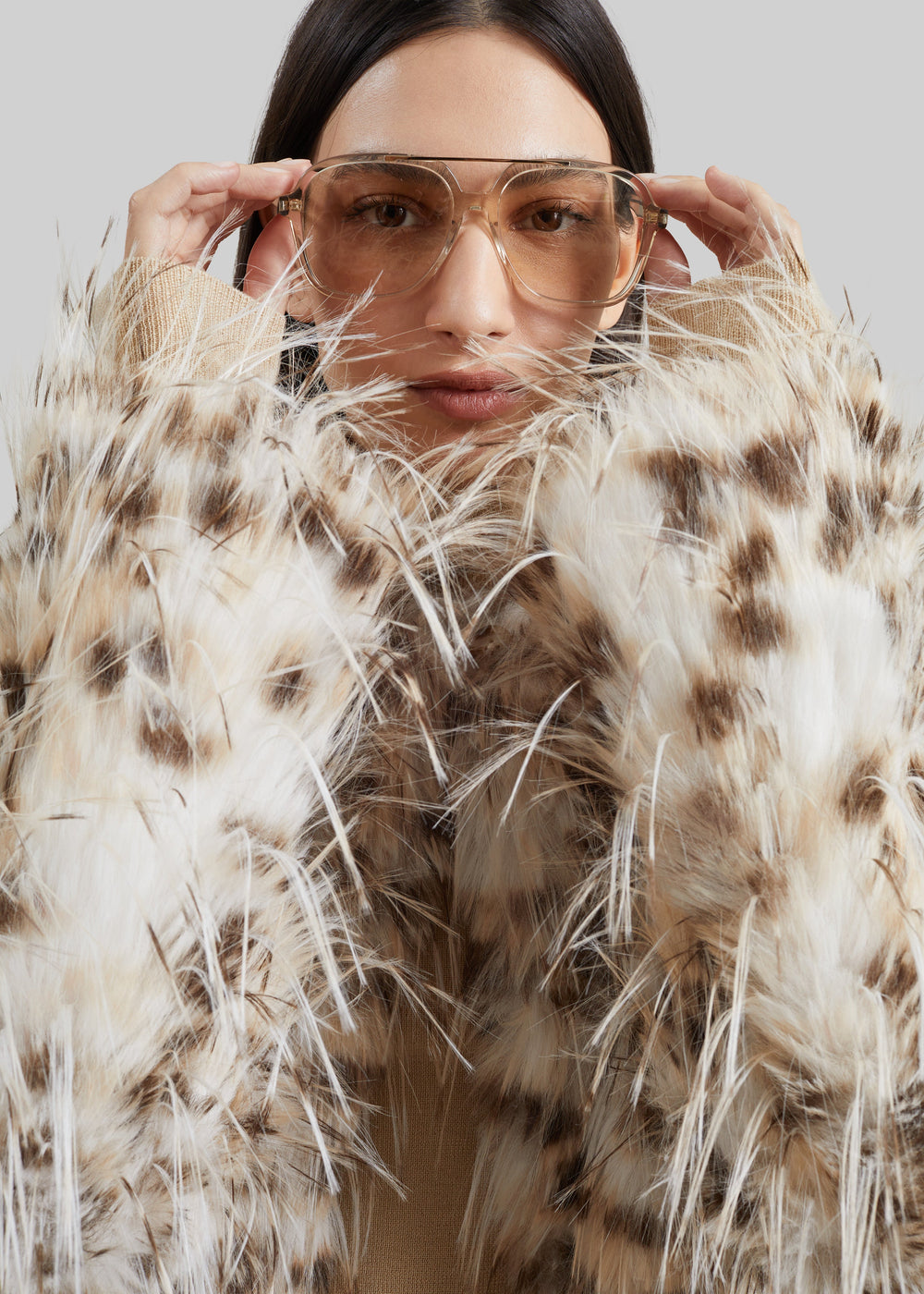 Loulou de Saison Rowe Faux Fur Coat - Lynx