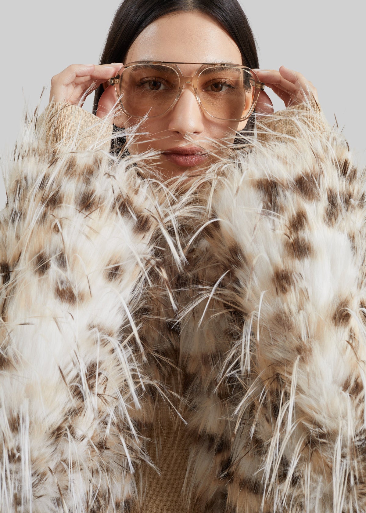Loulou de Saison Rowe Faux Fur Coat - Lynx