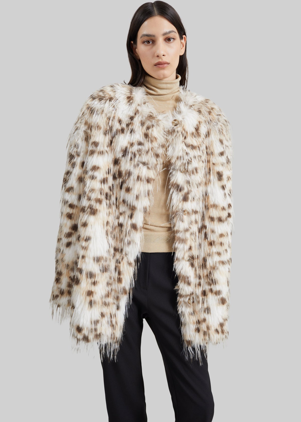 Loulou de Saison Rowe Faux Fur Coat - Lynx