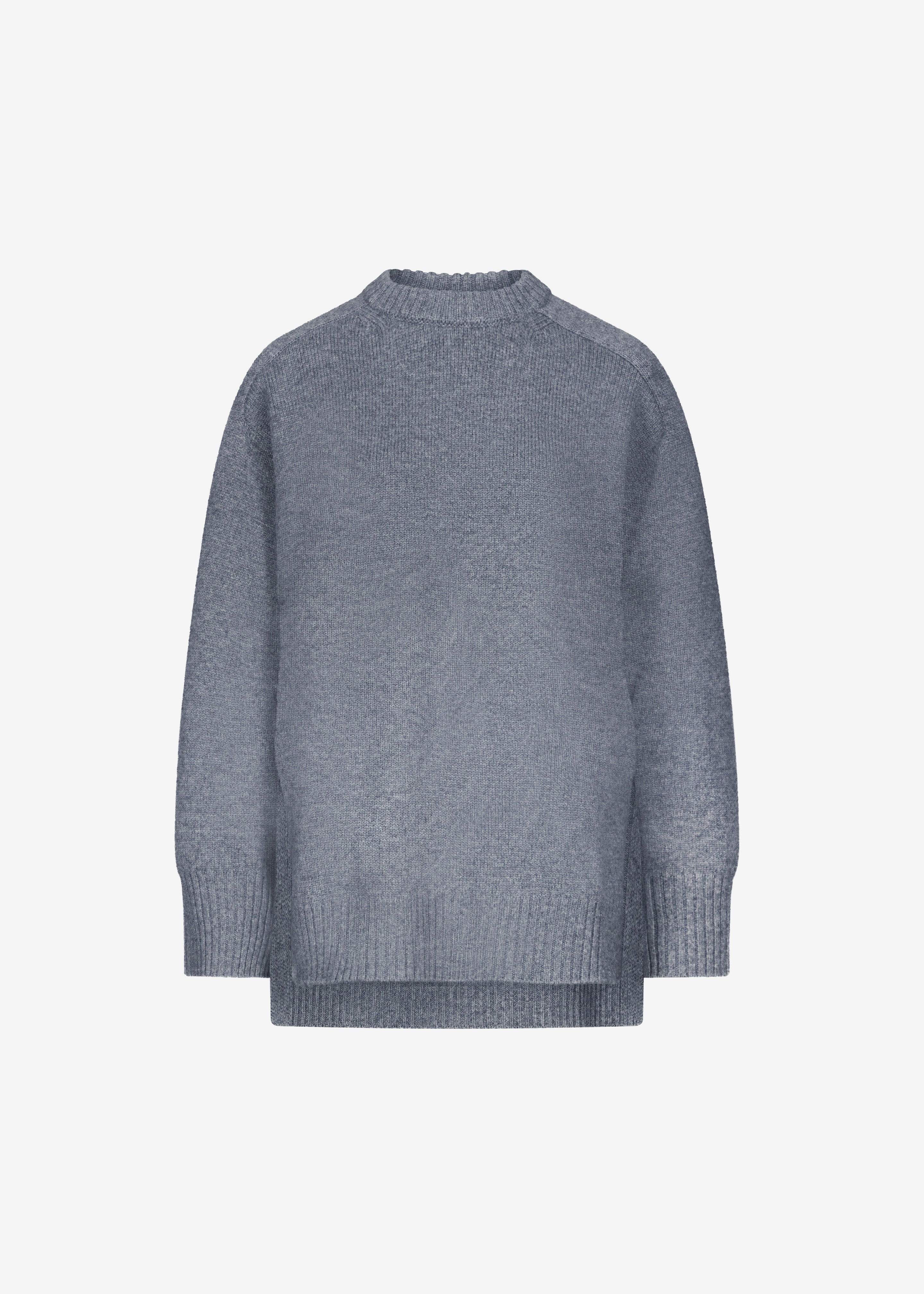 Loulou De Saison Safi LDS Long Cashmere Sweater - Anthracite Melange - 7