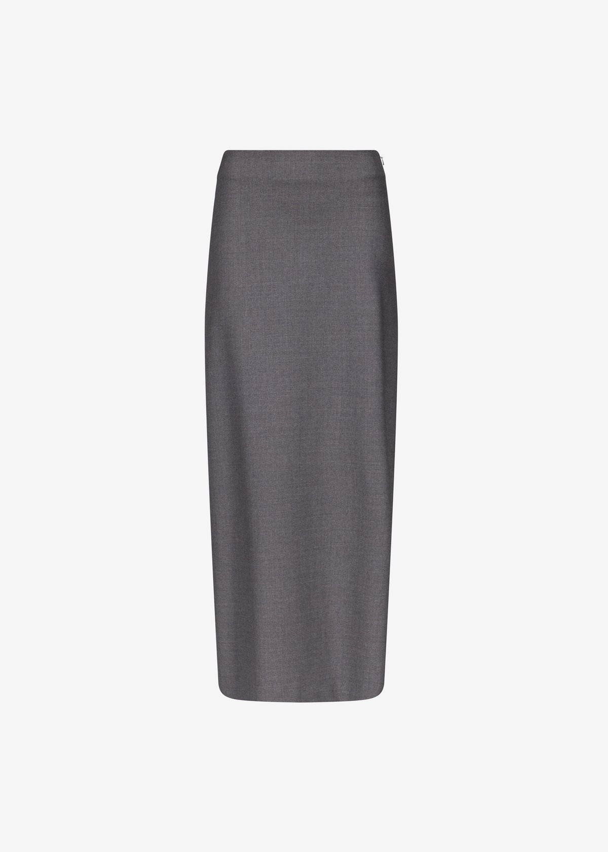 Loulou de Saison Samos LDS Long Pencil Skirt - Anthracite Melange - 7