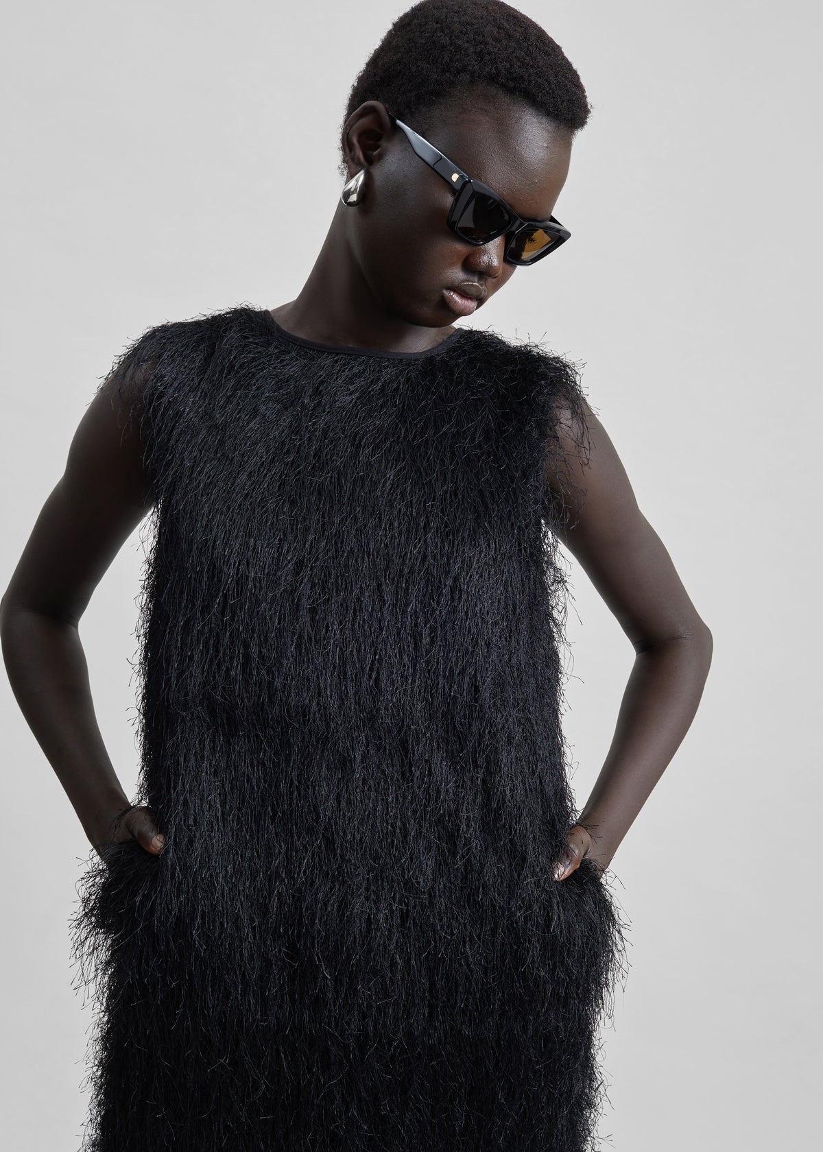 Loulou De Saison Tiwa Fringed Maxi Dress - Black - 5