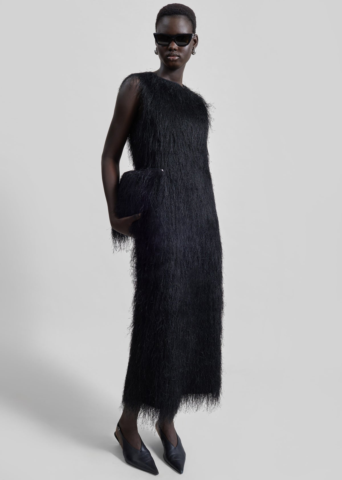 Loulou De Saison Tiwa Fringed Maxi Dress - Black - 6
