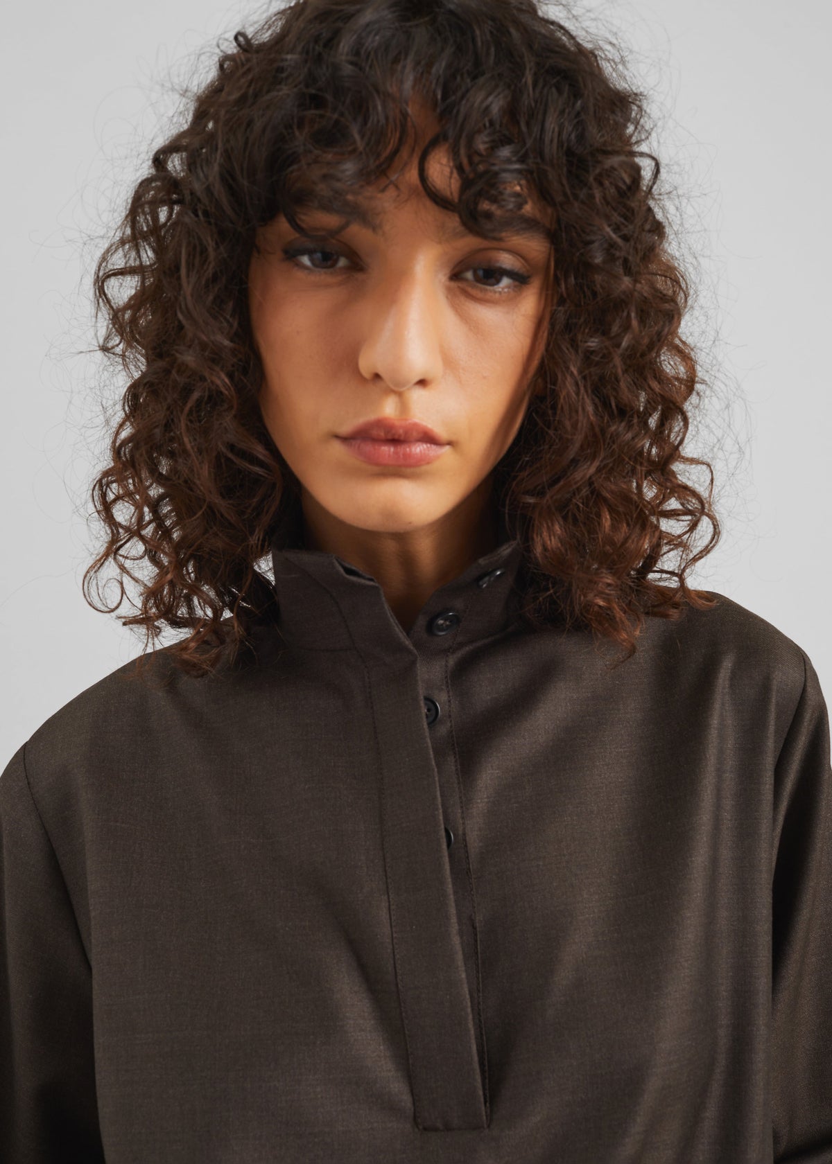 Loulou de Saison Zyla Stand Collar Jacket - Grizzly - 3