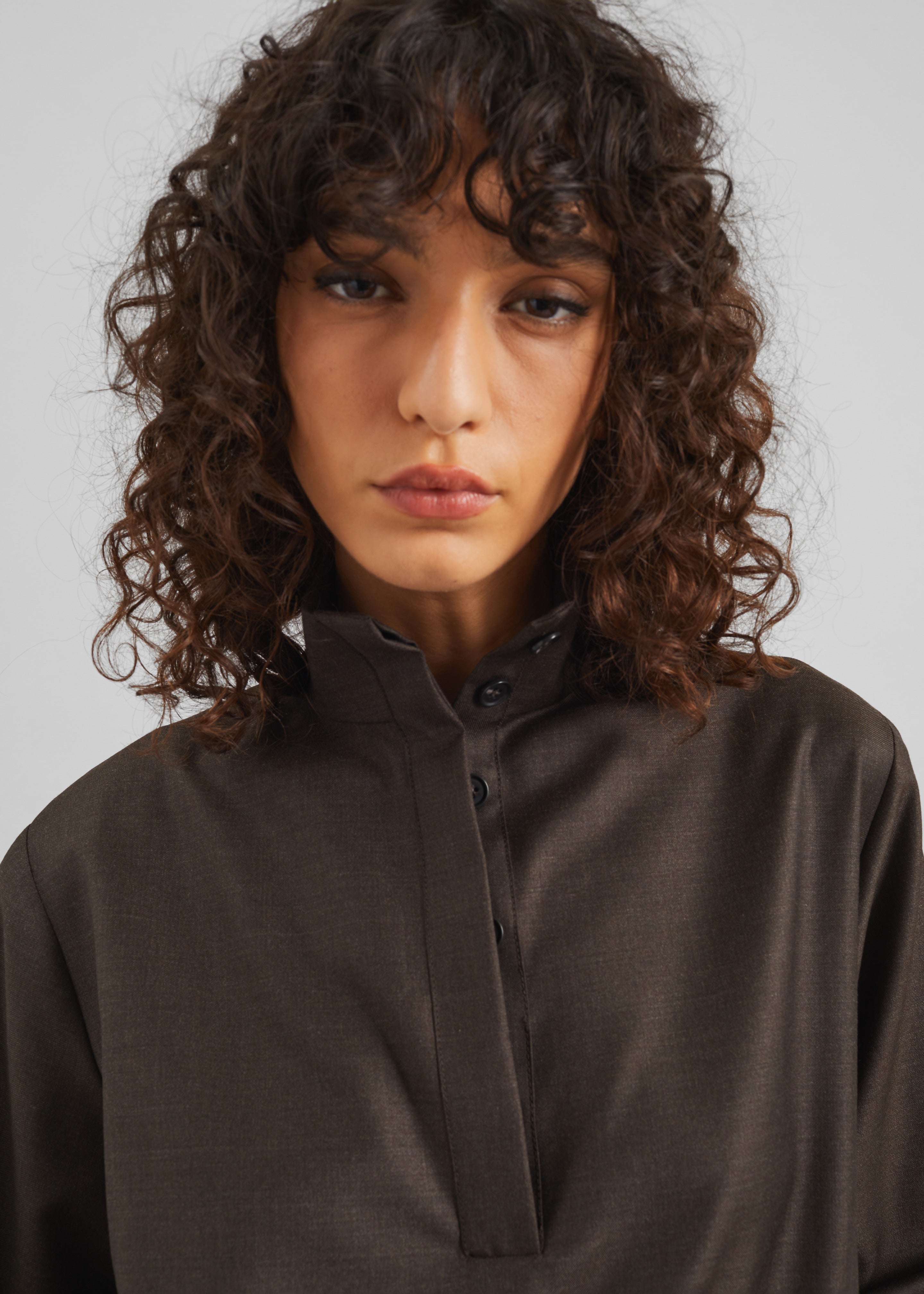 Loulou de Saison Zyla Stand Collar Jacket - Grizzly - 3