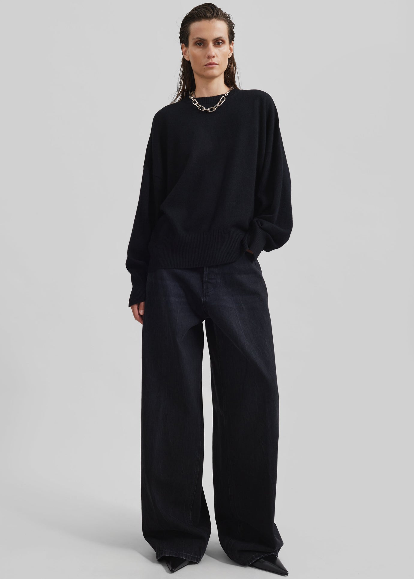 Loulou Studio Anaa Cashmere Sweater - Black