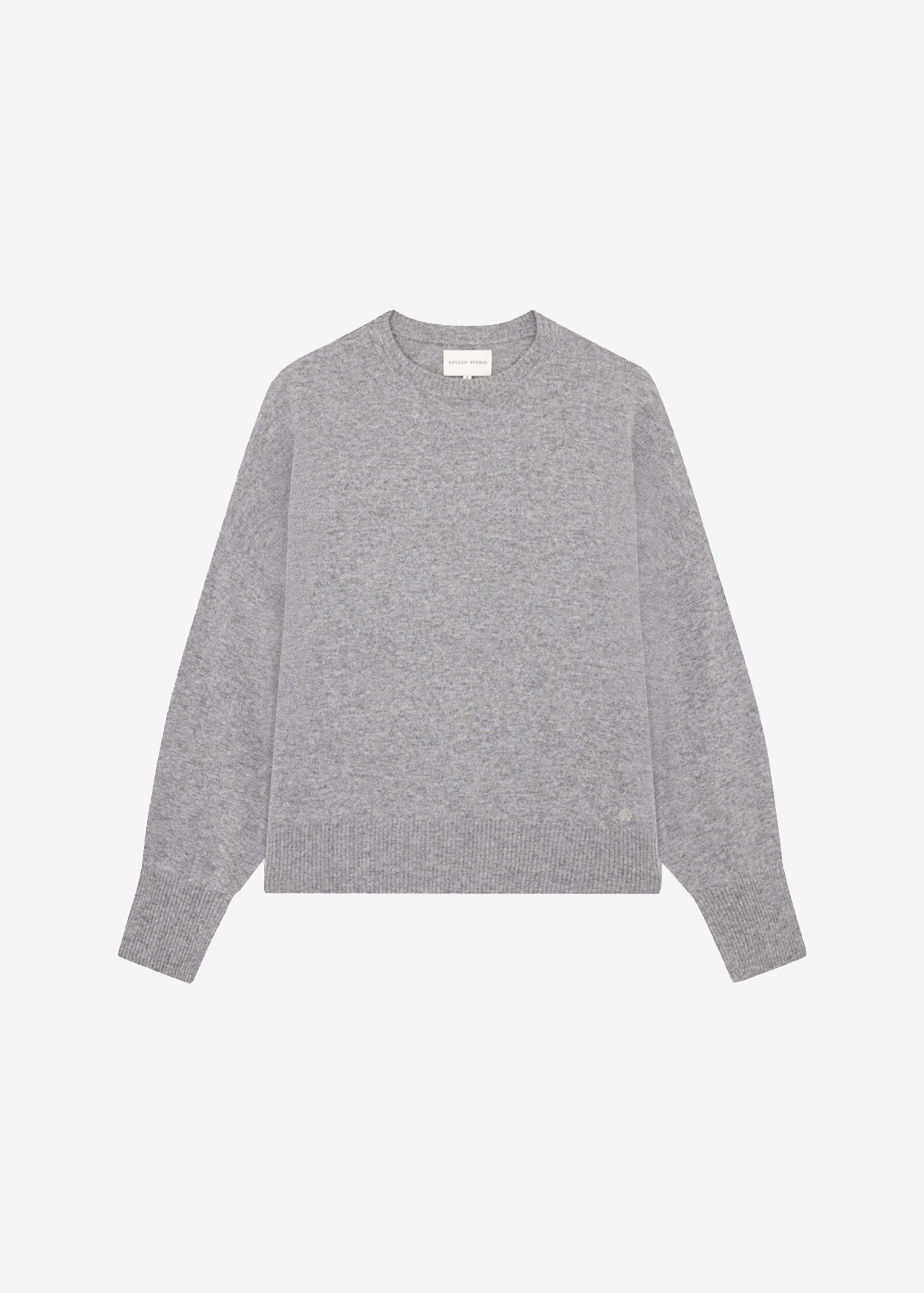 Loulou Studio Anaa Cashmere Sweater - Slate Grey - 7