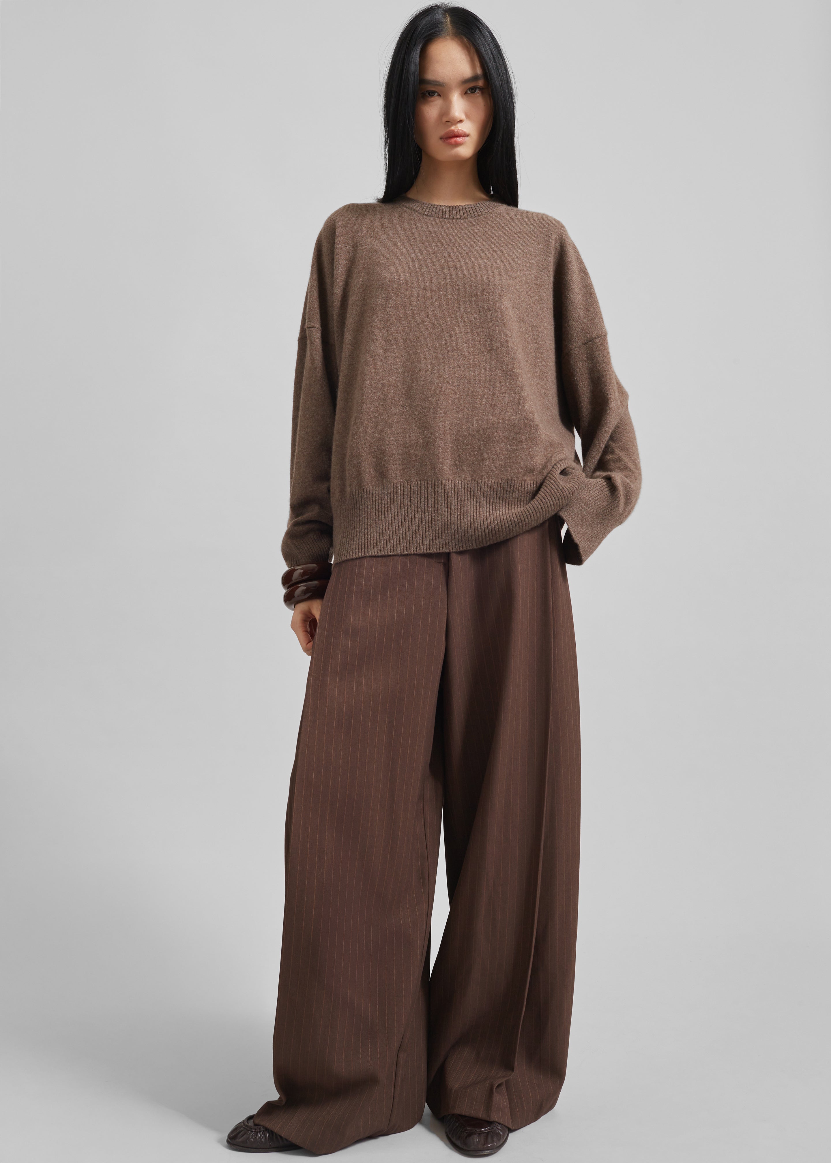 Loulou Studio Anaa Cashmere Sweater - Wood - 4