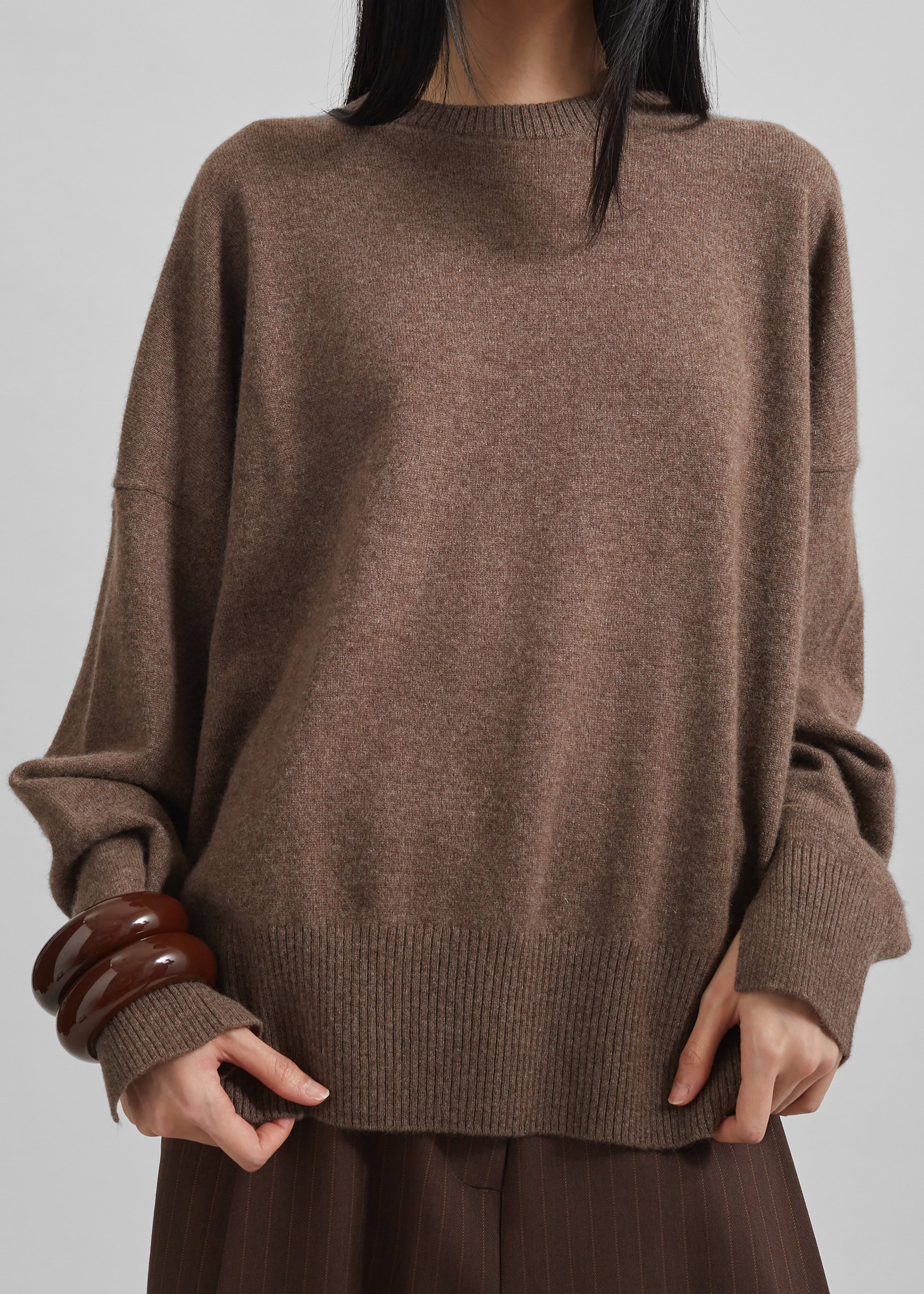 Loulou Studio Anaa Cashmere Sweater - Wood - 3