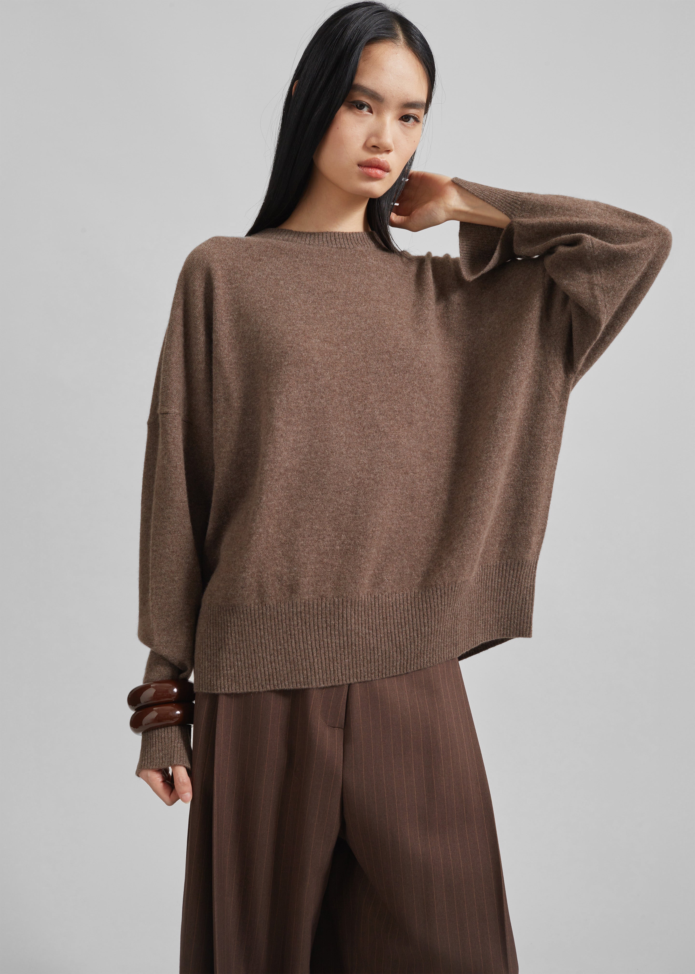 Loulou Studio Anaa Cashmere Sweater - Wood - 5