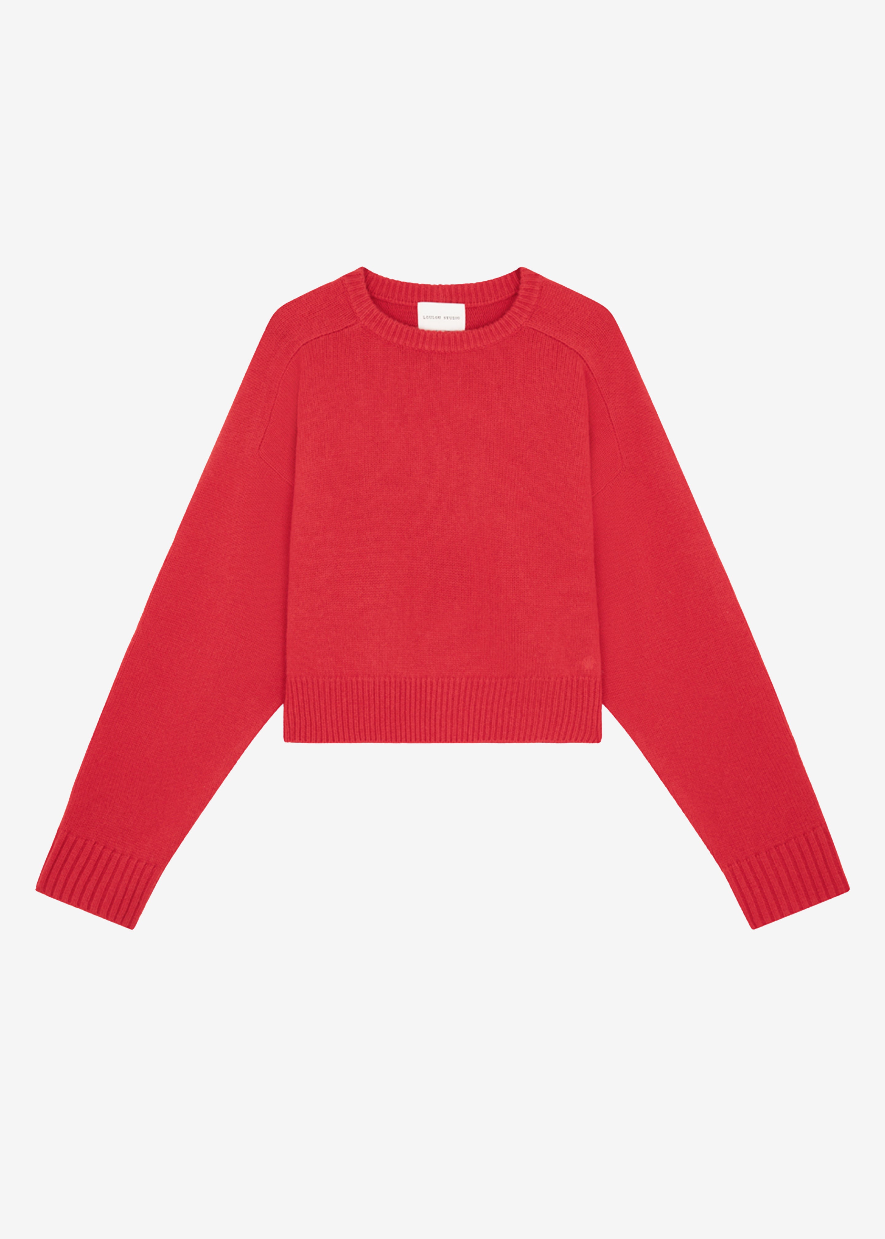 Loulou Studio Bruzzi Oversized Sweater - Chili - 7