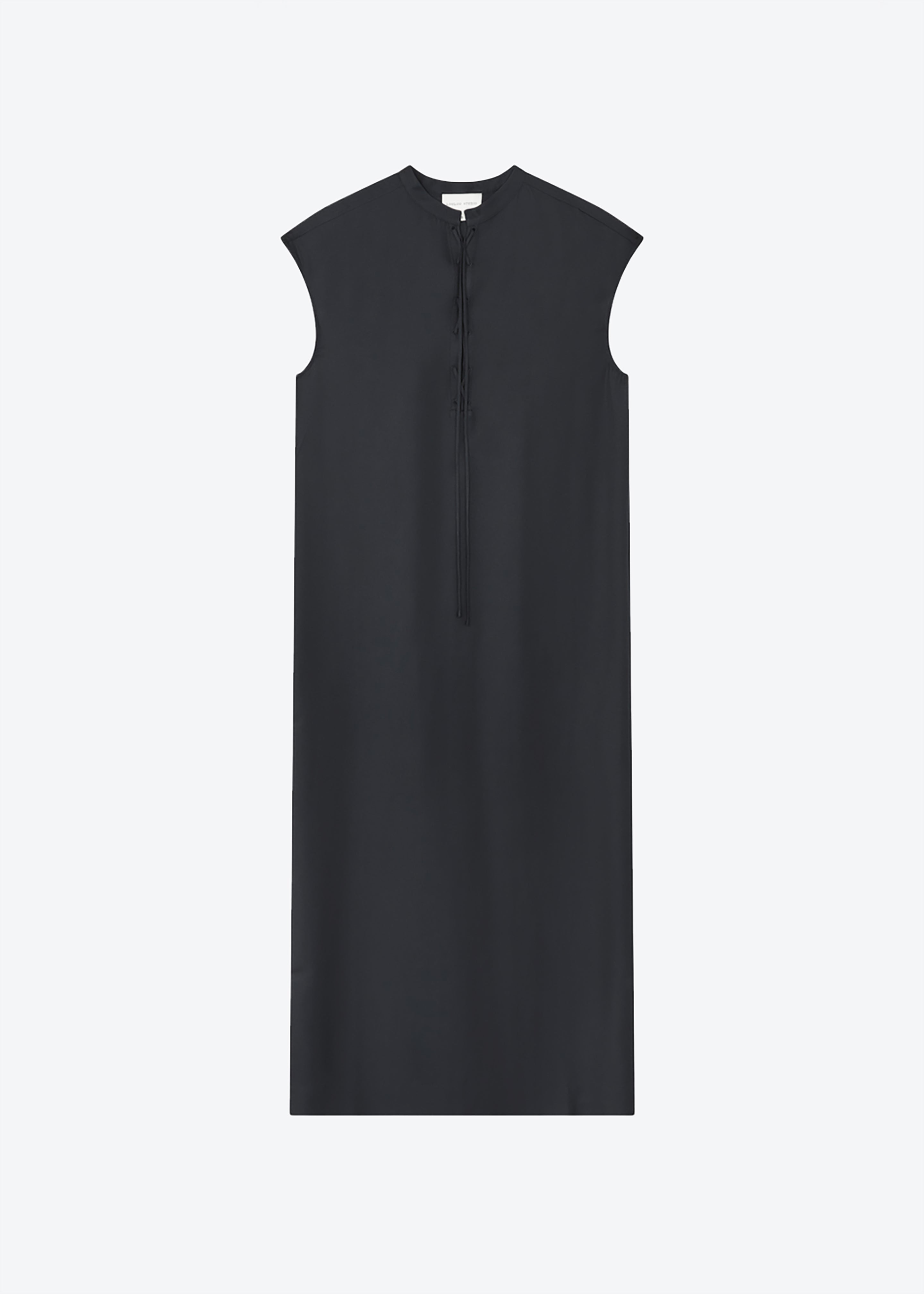 Loulou Studio Demeter Long Sleeveless Dress - Black - 7