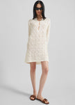 Loulou Studio Evan Lace Stitch Dress - Ivory